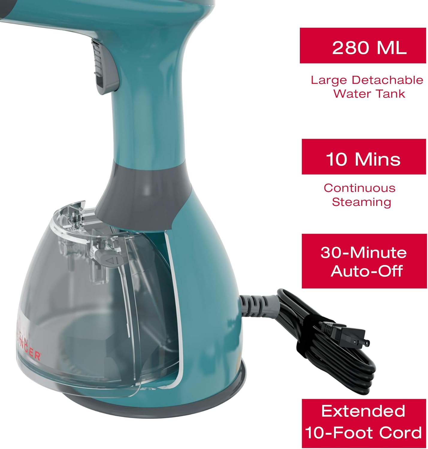 Top 1500W Compact Garment Steamer - Wrinkle-Free Results in Seconds