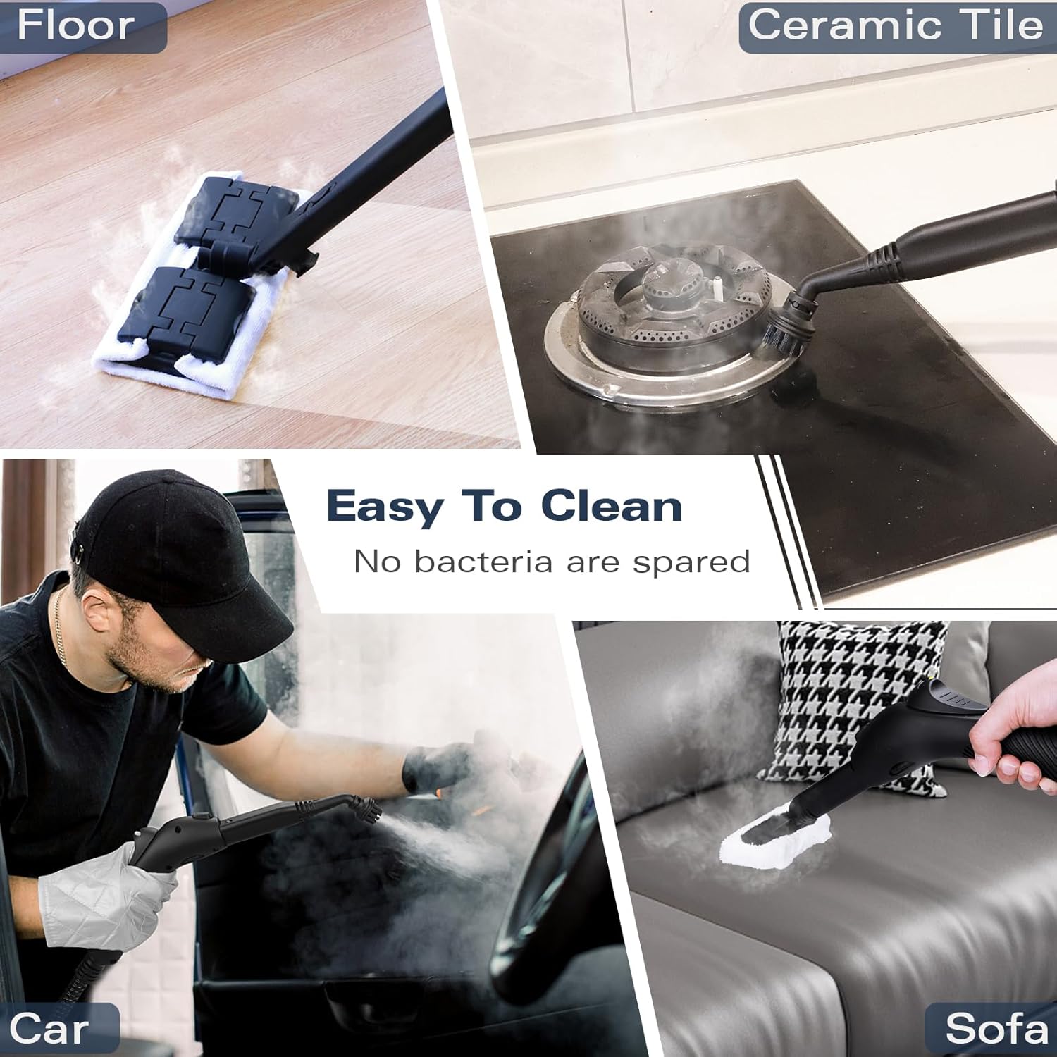 Waitbird Steam Cleaner Portable Handheld Natural Cleaners for Home Use