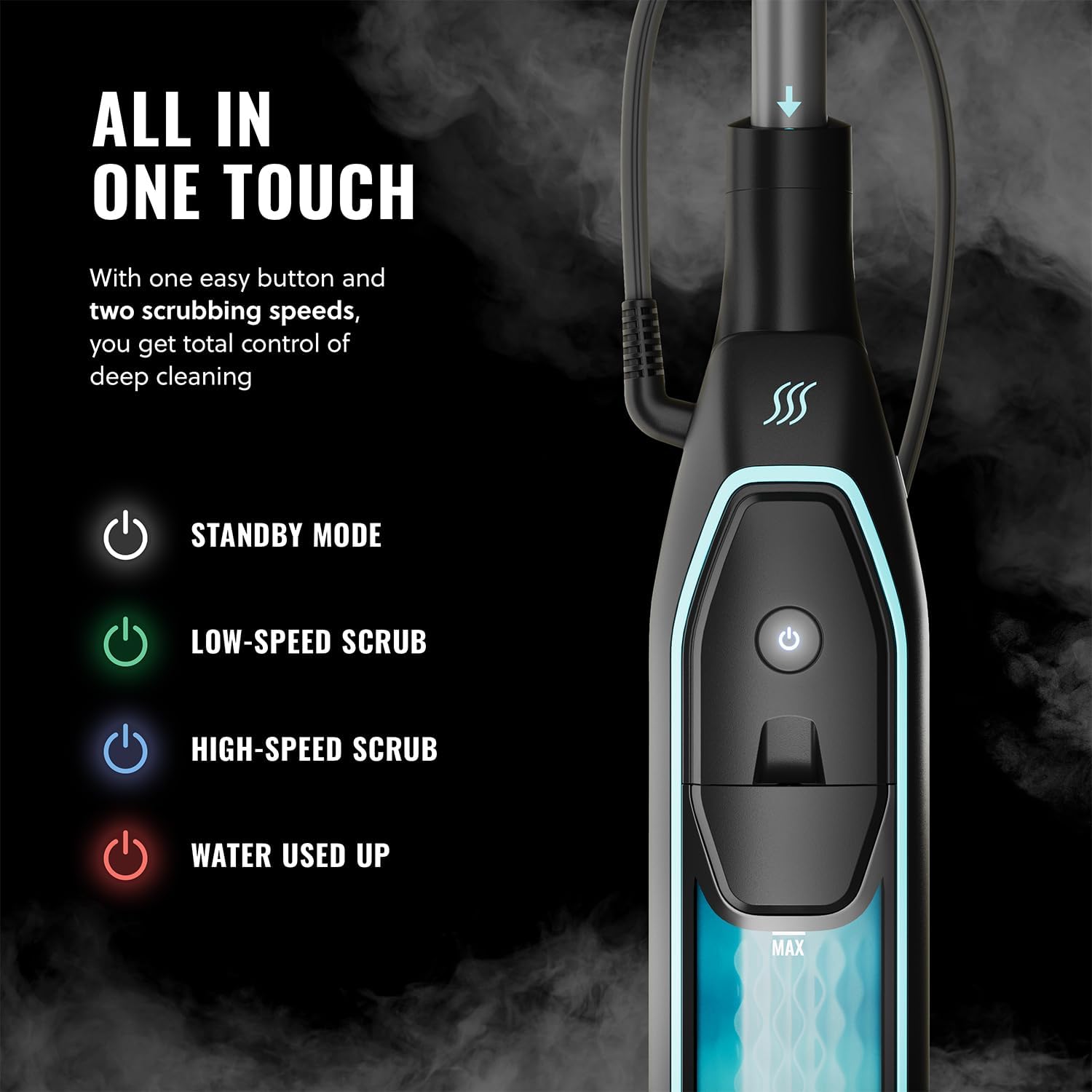 Pursteam Worlds Best Steamers ScrubMaster Steam Mop