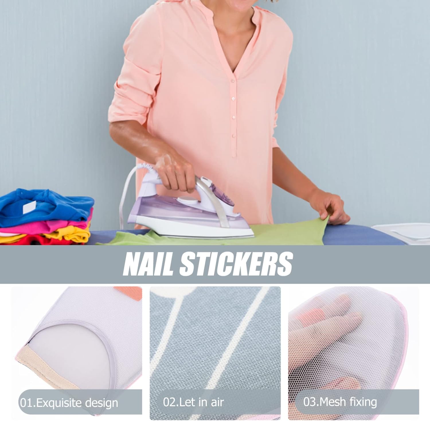 2-Piece Cotton Ironing Board for Home Use