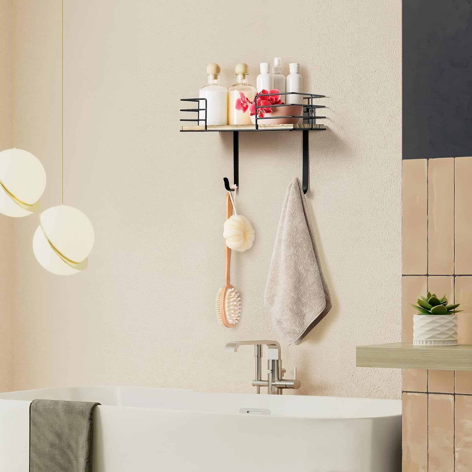 THYGIFTREE Wall-Mounted Ironing Board Hanger Durable Space-Saving Organizer