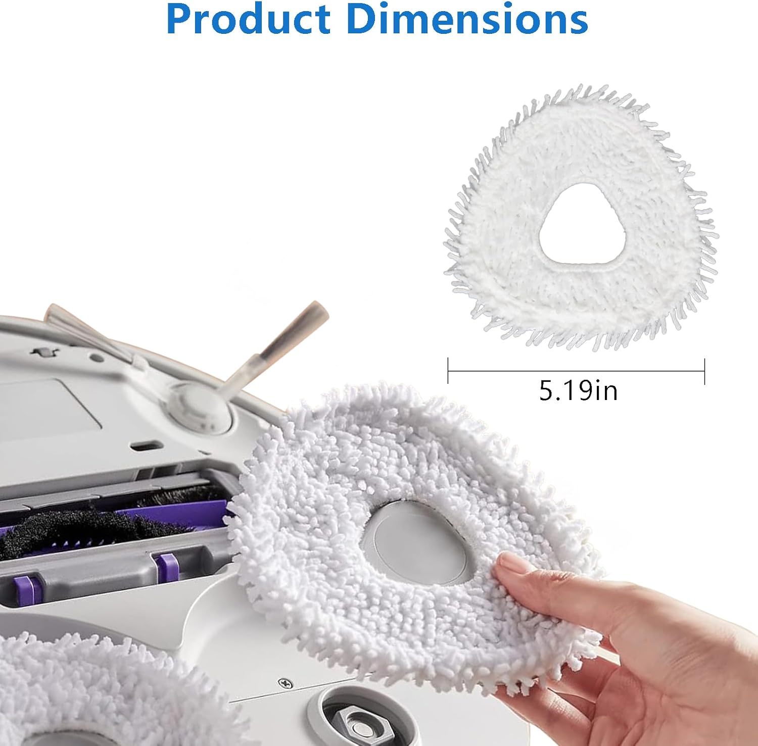 Replacement Mop Pads for NARWAL Freo X Ultra Z Ultra Robot Vacuum