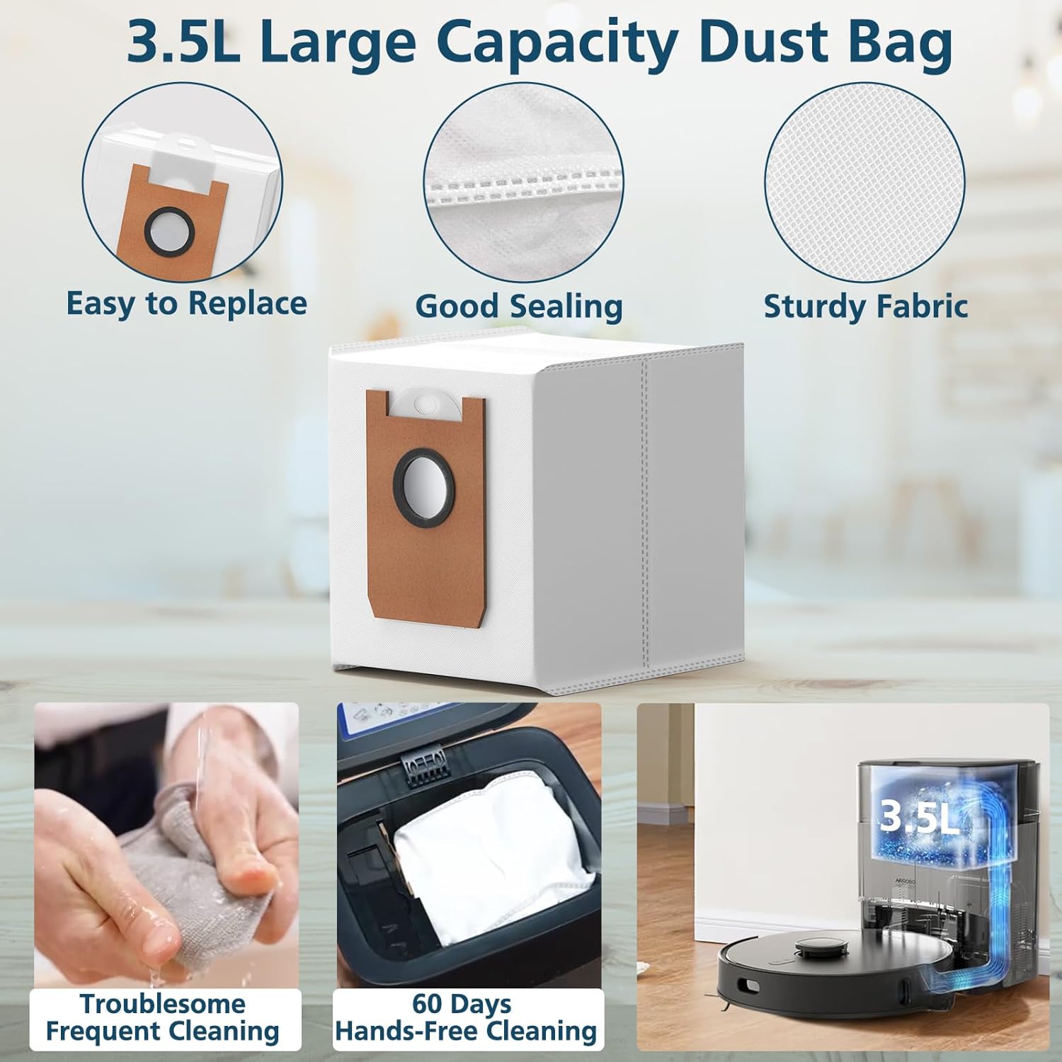 Lacvik T20 Replacement Parts Set for Airrobo Robotic Vacuum Cleaner