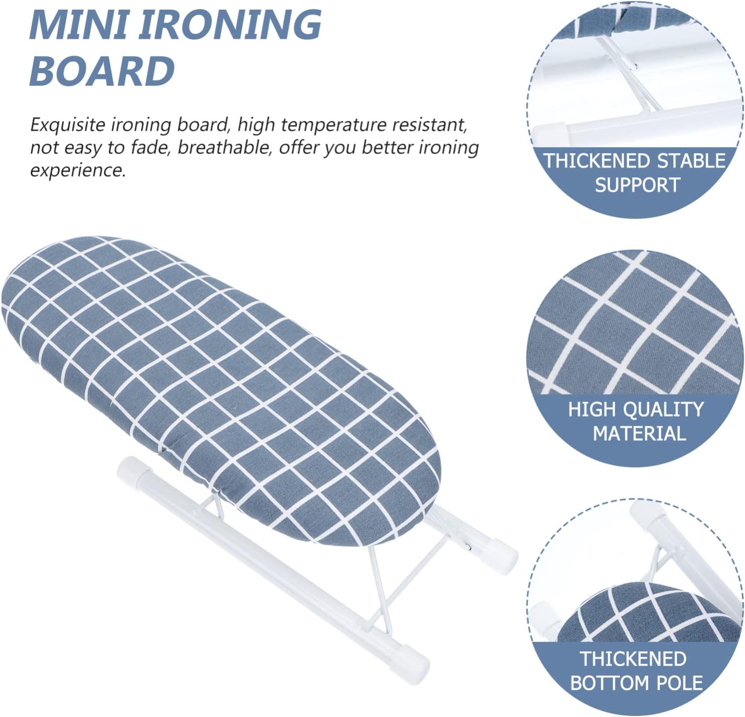 Sturdy and Compact Ironing Board - Easy to Carry