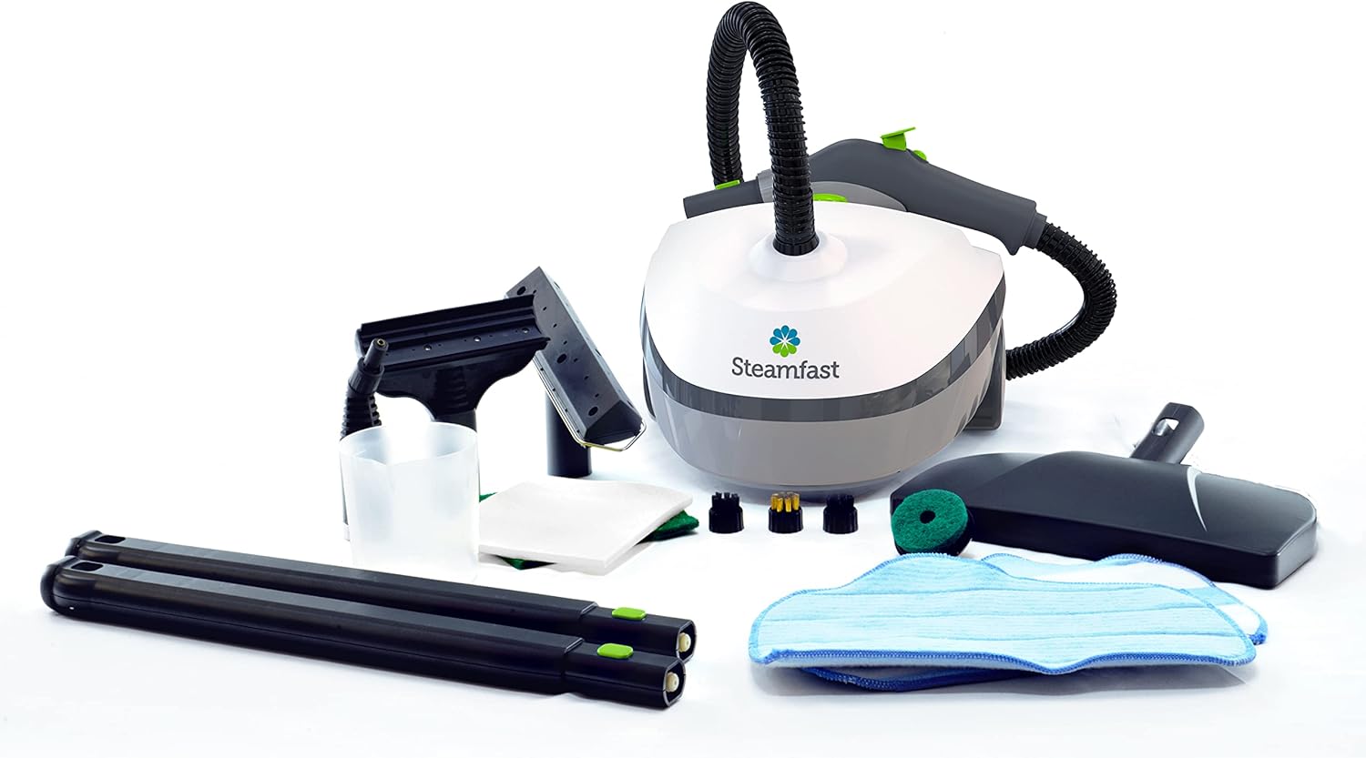 Steamfast SF-370 All-Natural 15-Foot Canister Cleaner with 15 Accessories
