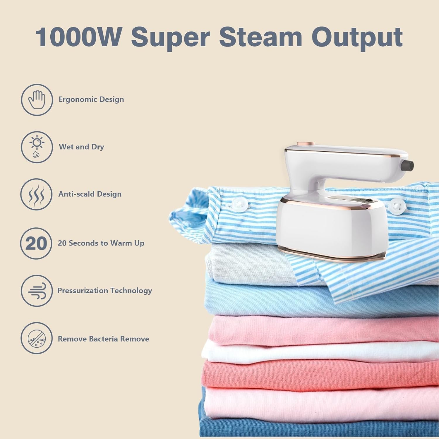 Mini Steam Iron for Travel