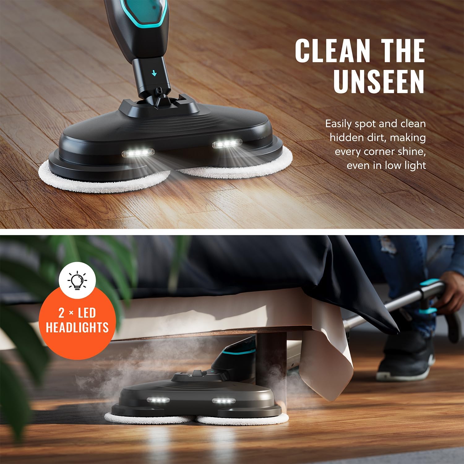 Pursteam Worlds Best Steamers ScrubMaster Steam Mop