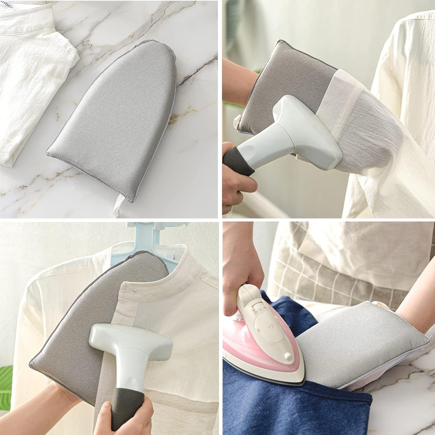 2-Piece Heat-Resistant Anti-Steam Garment Steamer Gloves