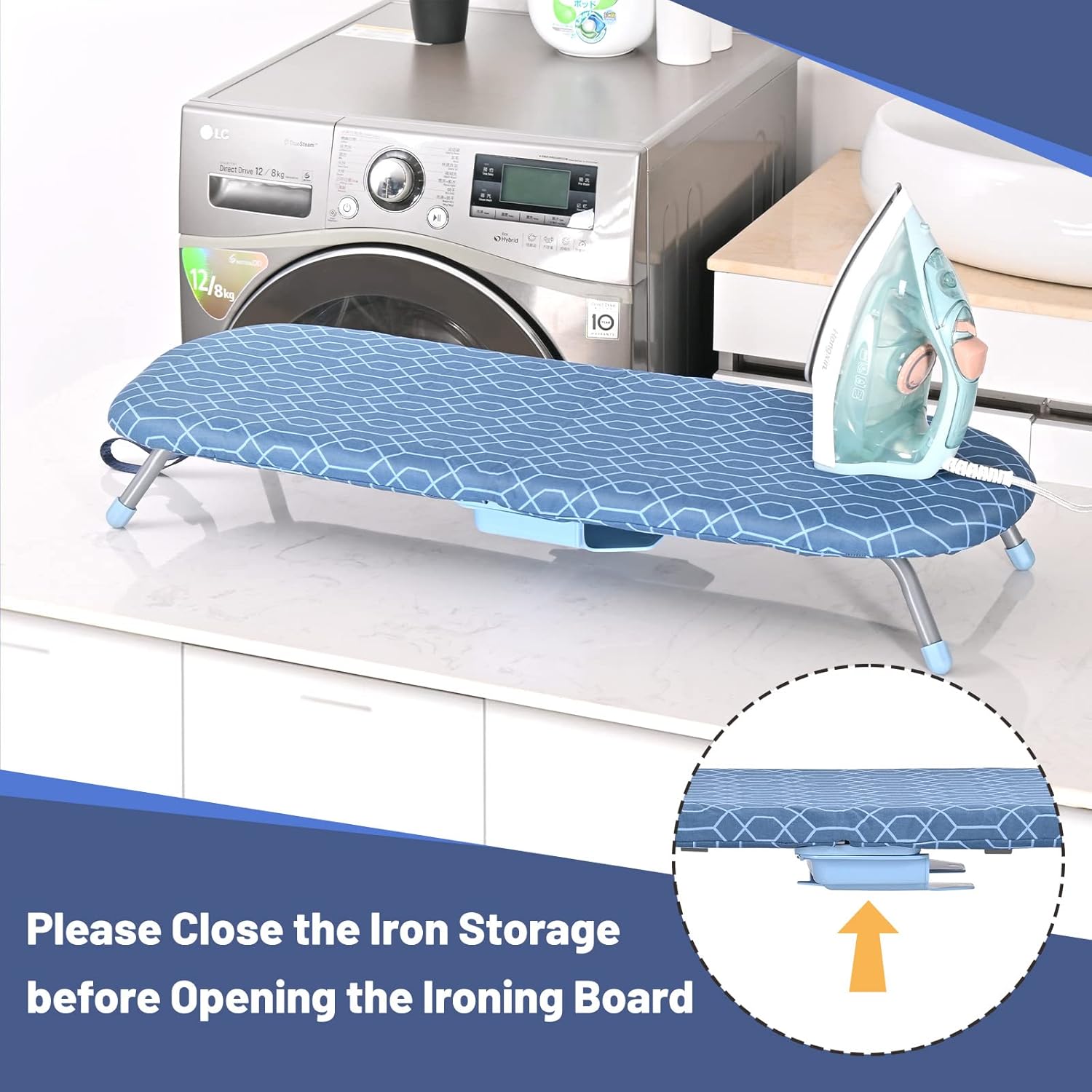 Get the Look Small Portable Ironing Board