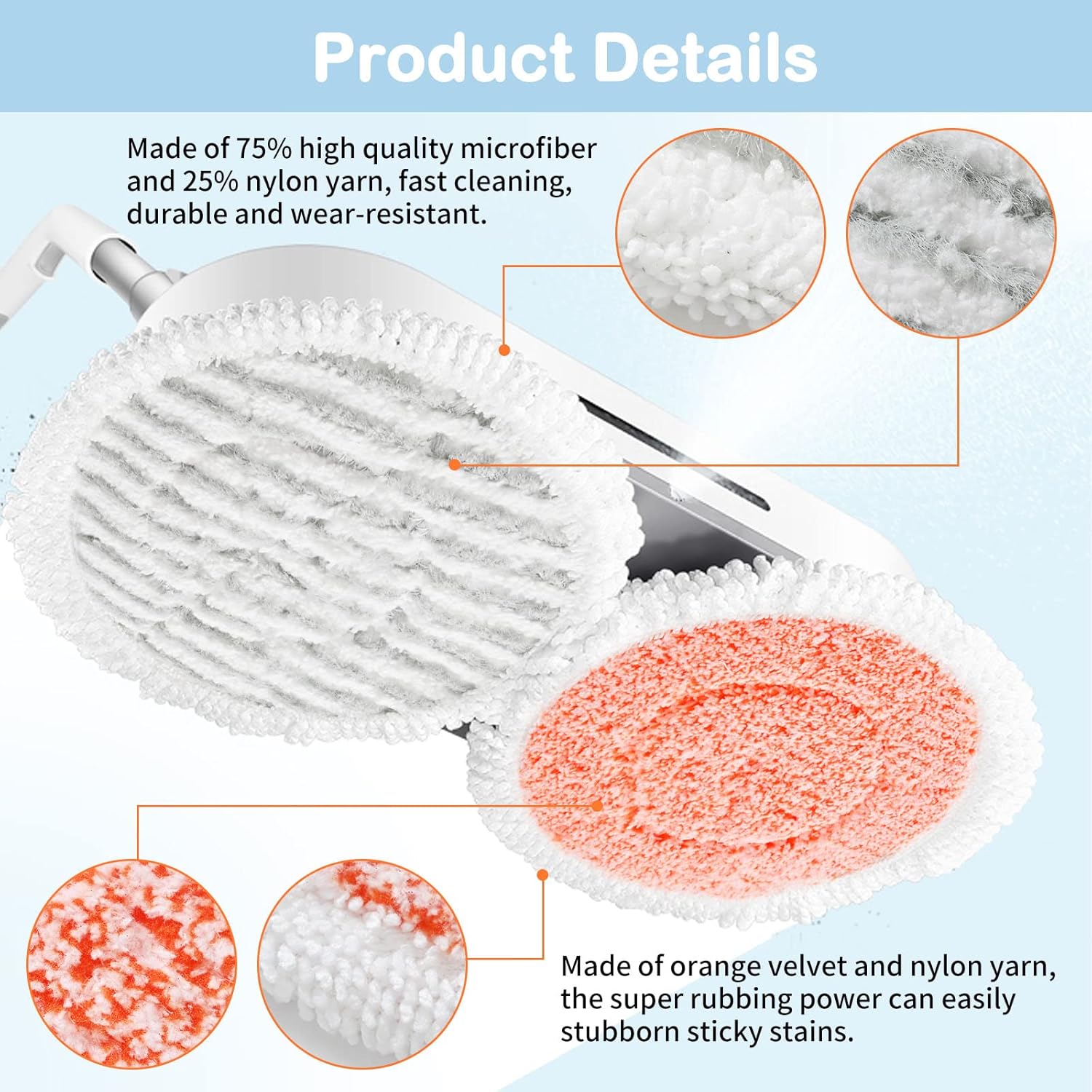 Bvhonwe Shark Steam Mop Pad Replacement 10-Pack