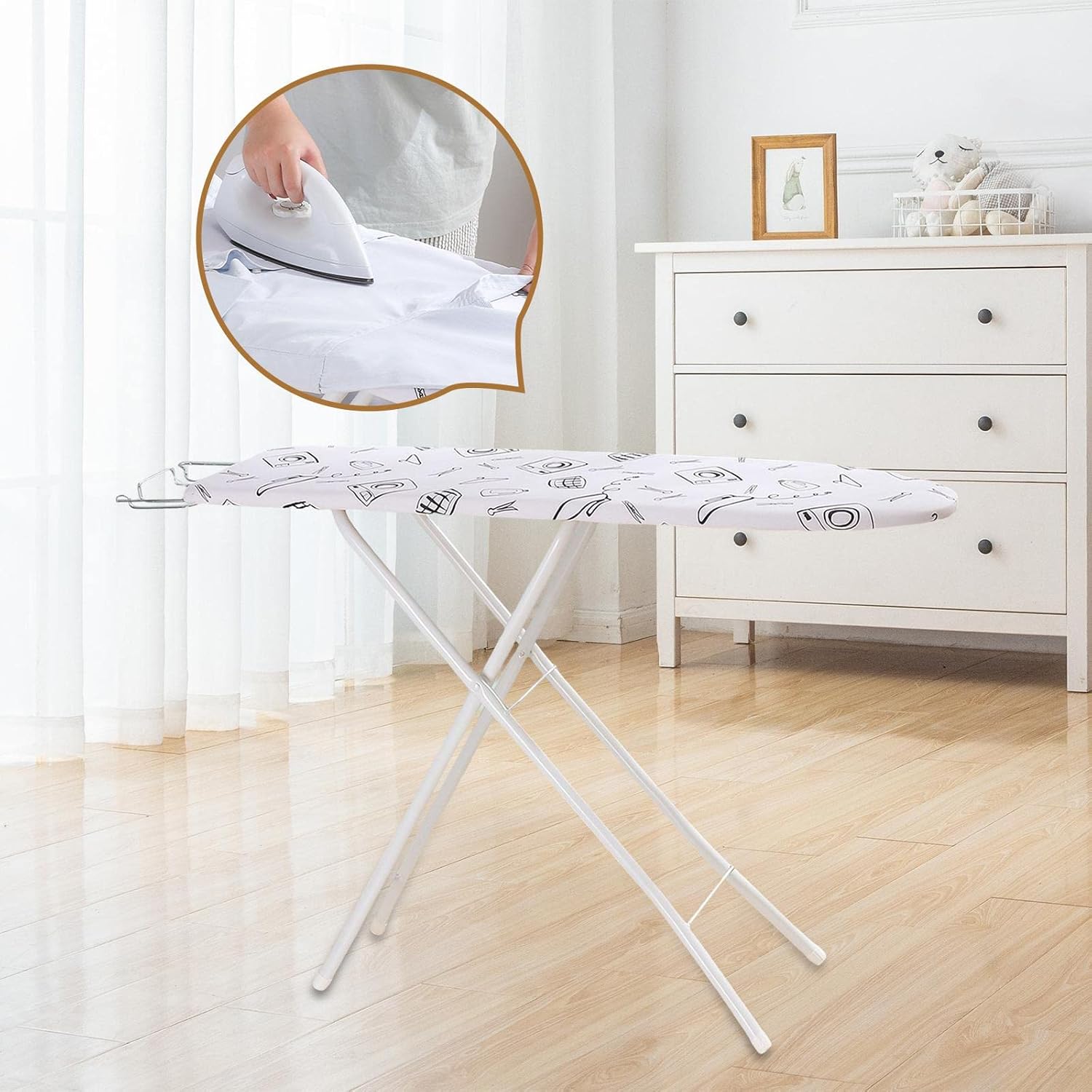 4-in-1 Folding Ironing Board Portable Adjustable