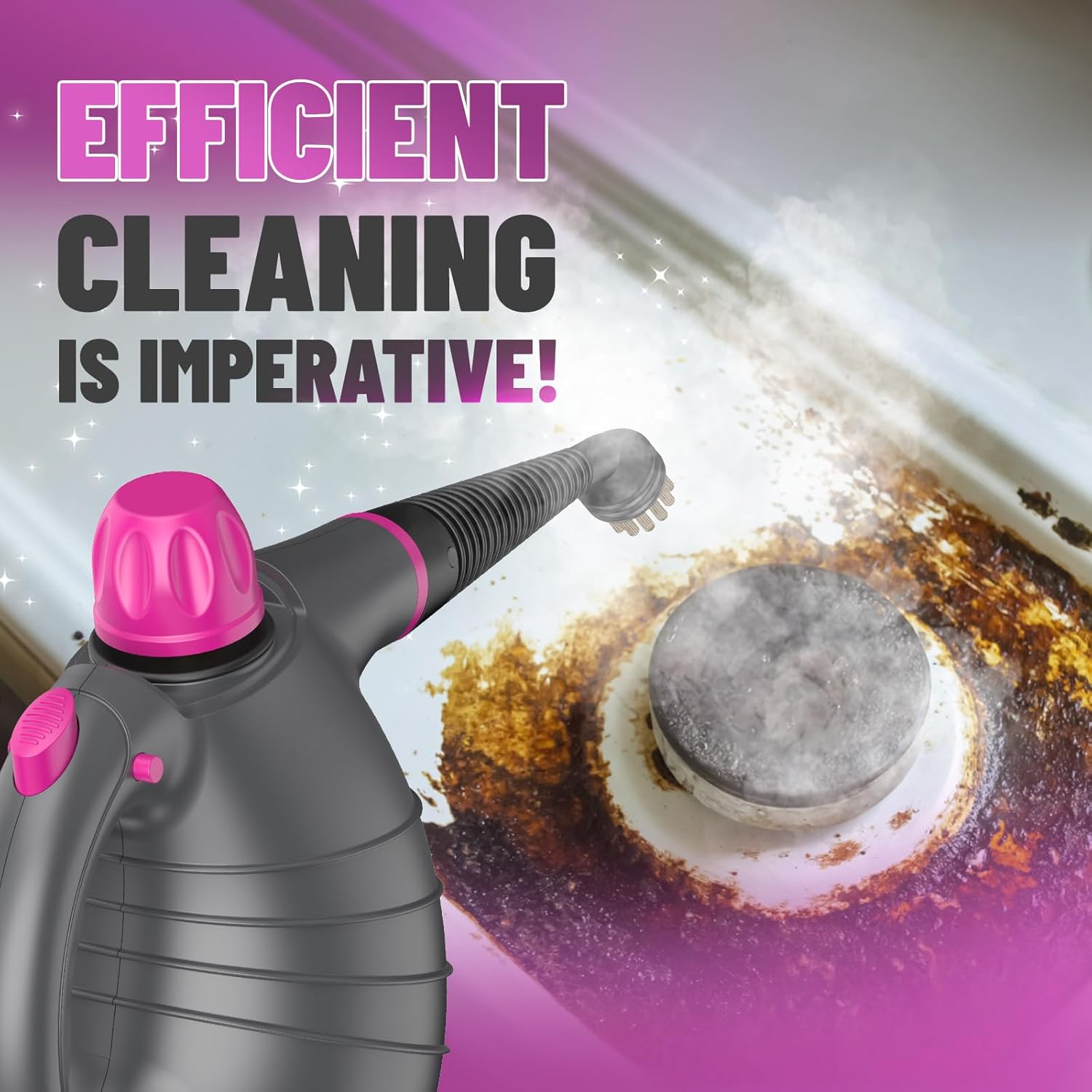 SteamFusion Pressurized Handheld Steam Cleaner