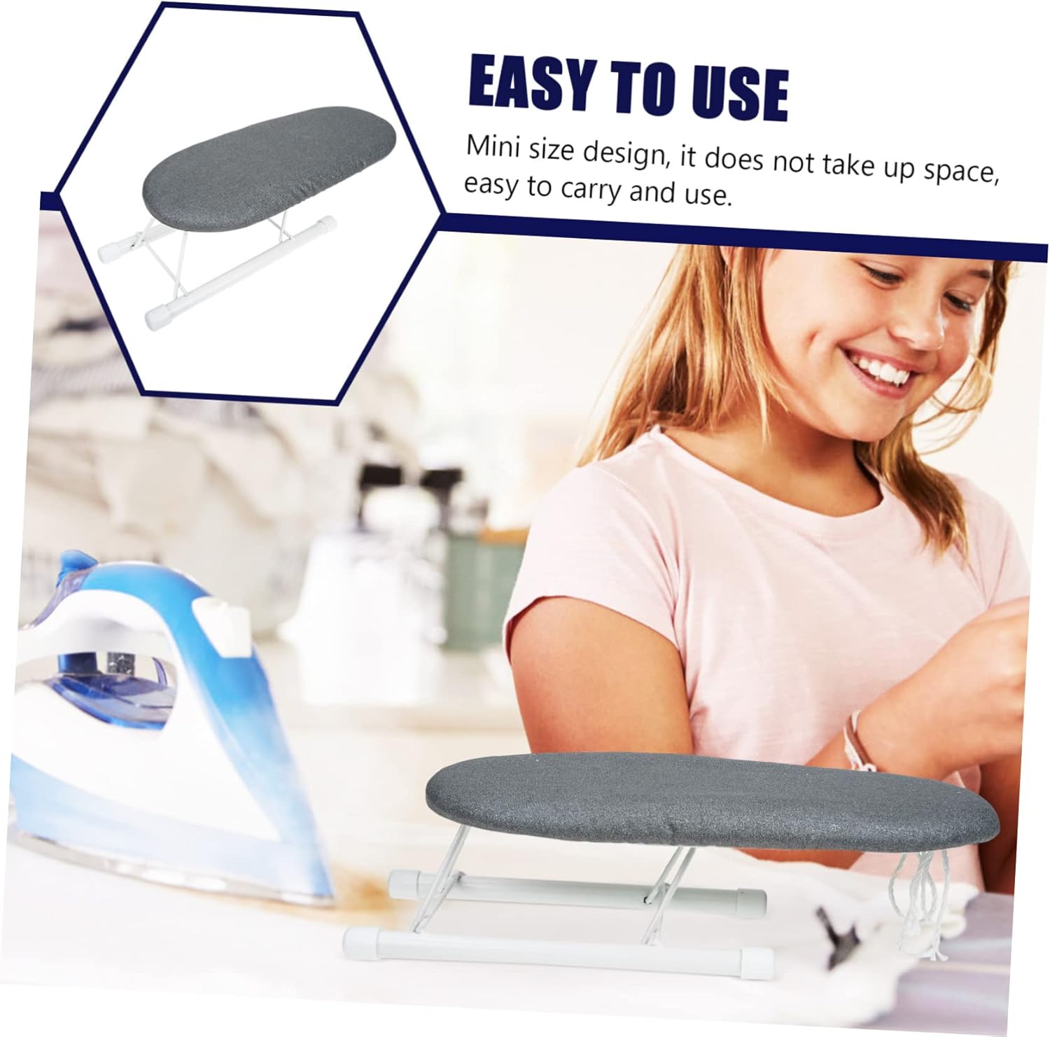 VOSAREA Foldable Ironing Board with Sleeve