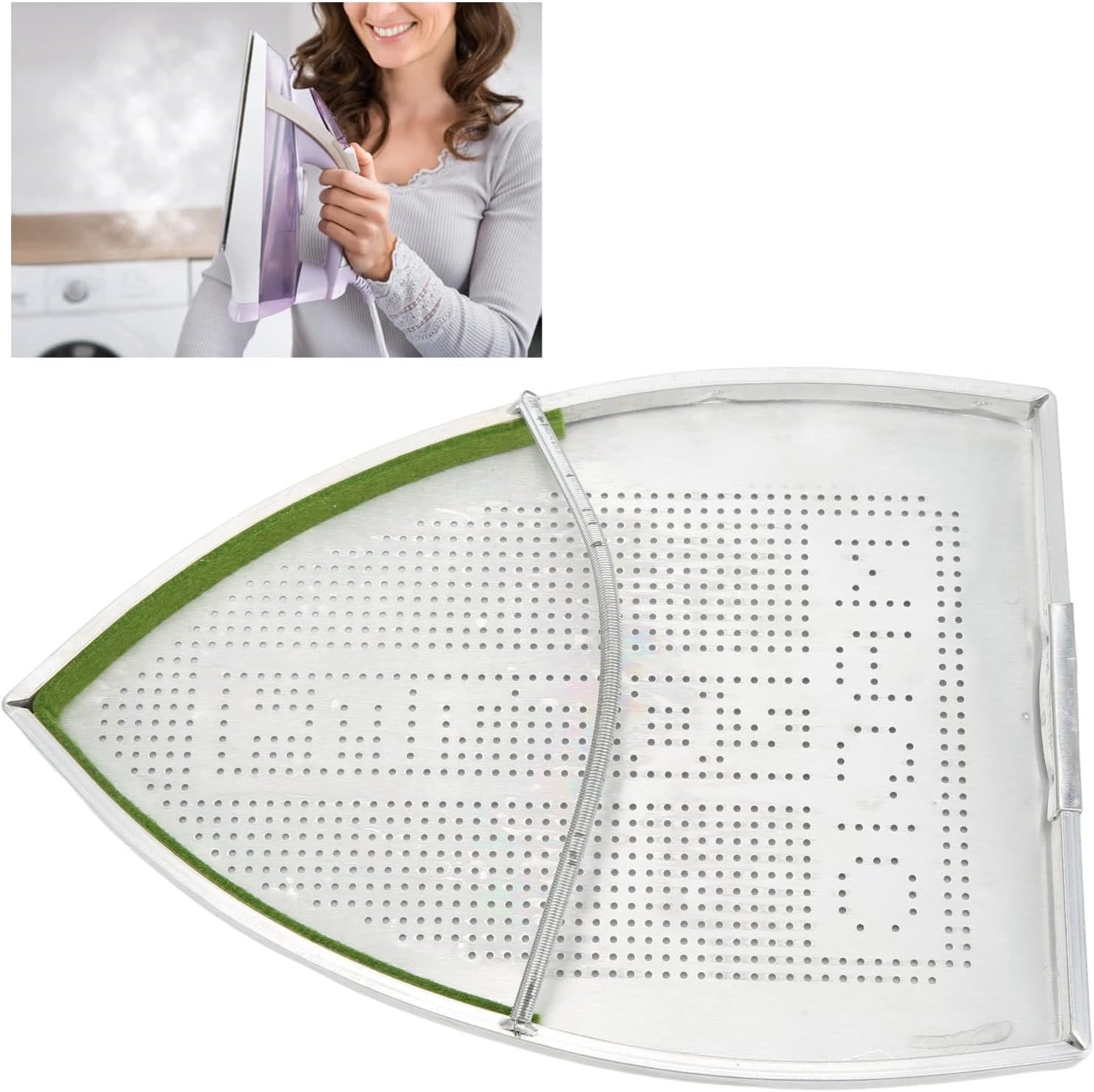 Topyond Aluminum Iron Cover for Steam Iron Prevents Burning Shiny Spots