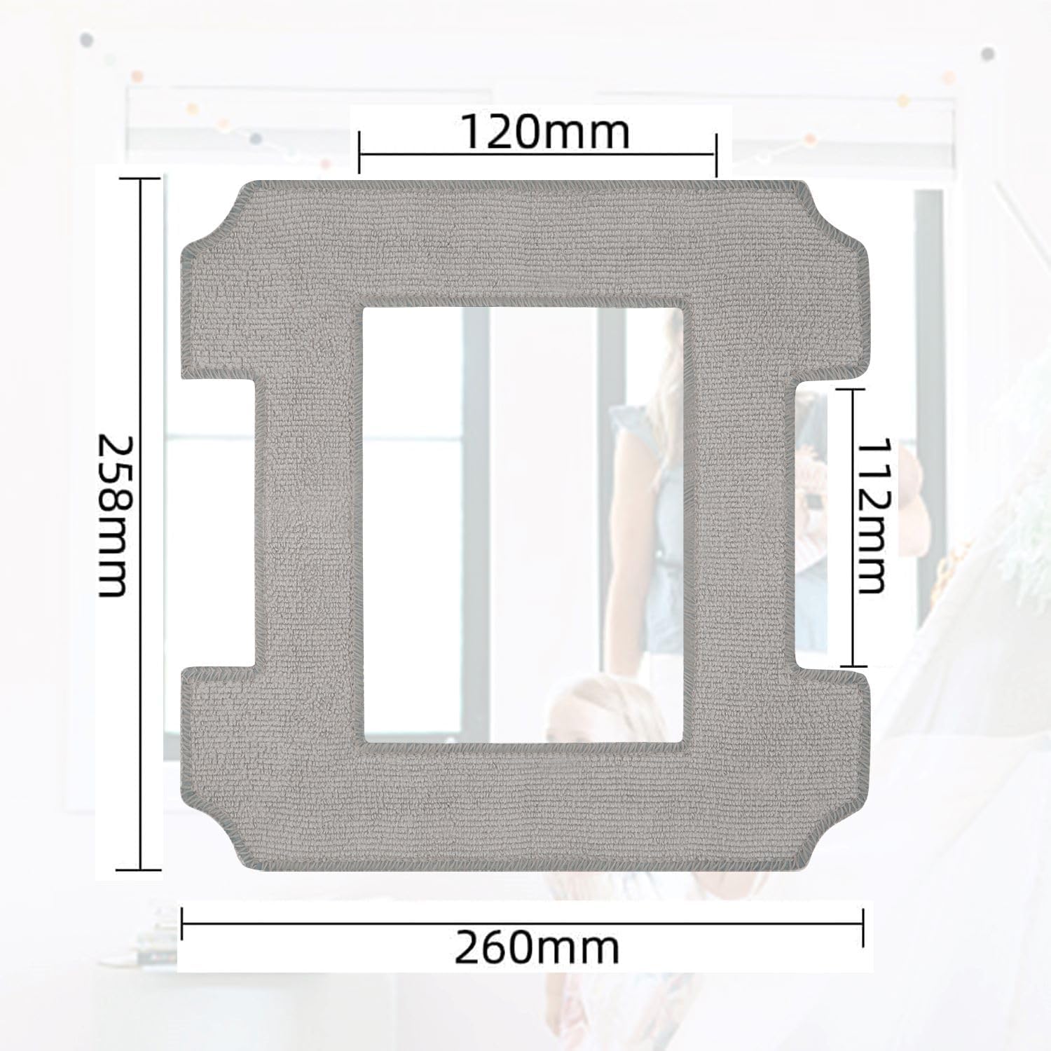6-Piece Washable Mop Cloths for EcoVac Robot Accessories
