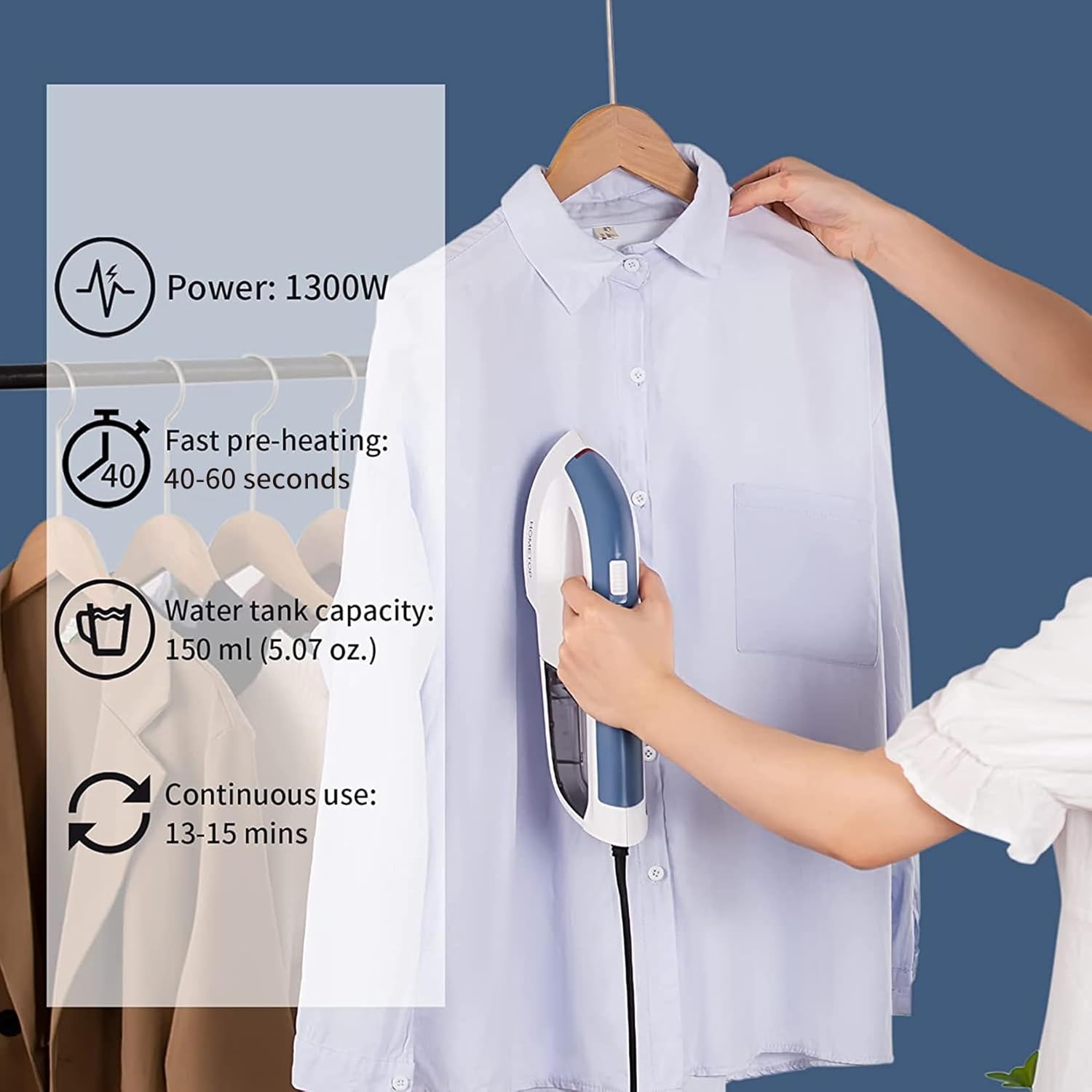 HOMETOP Professional Handheld Steamer Elevates Ironing Experience