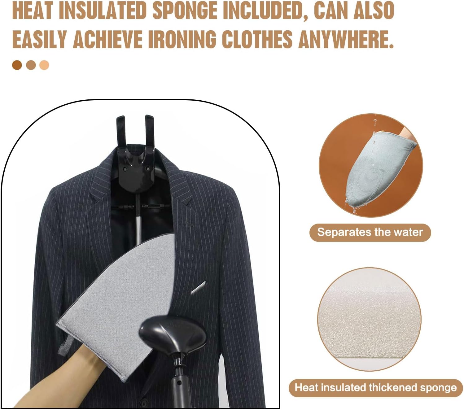 Adjustable Steamer Stand for Clothes Foldable Portable Garment Steamer