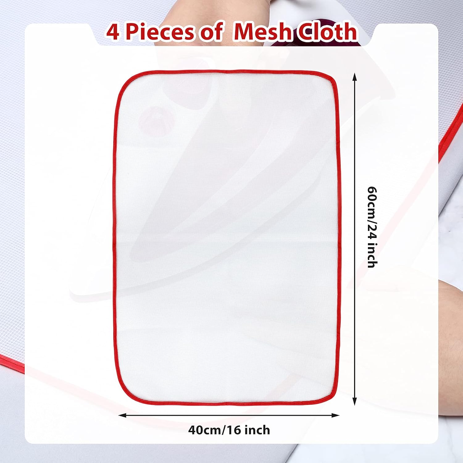 Protective Iron Mesh Pad for Scorch-Saving Ironing
