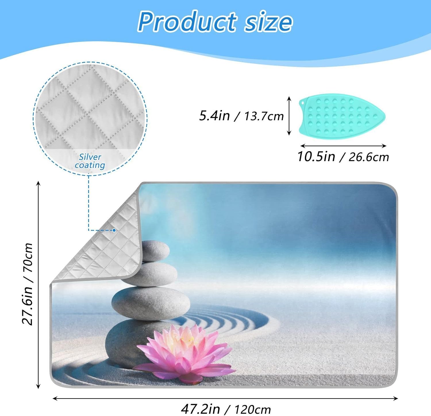 Dominics Travel Iron Mat portable heat-resistant