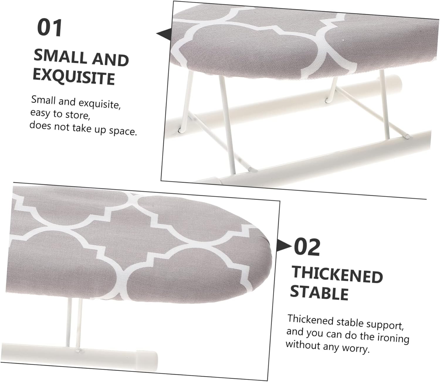 Alipis Folding Ironing Board Stool for Travel Storage Quilting