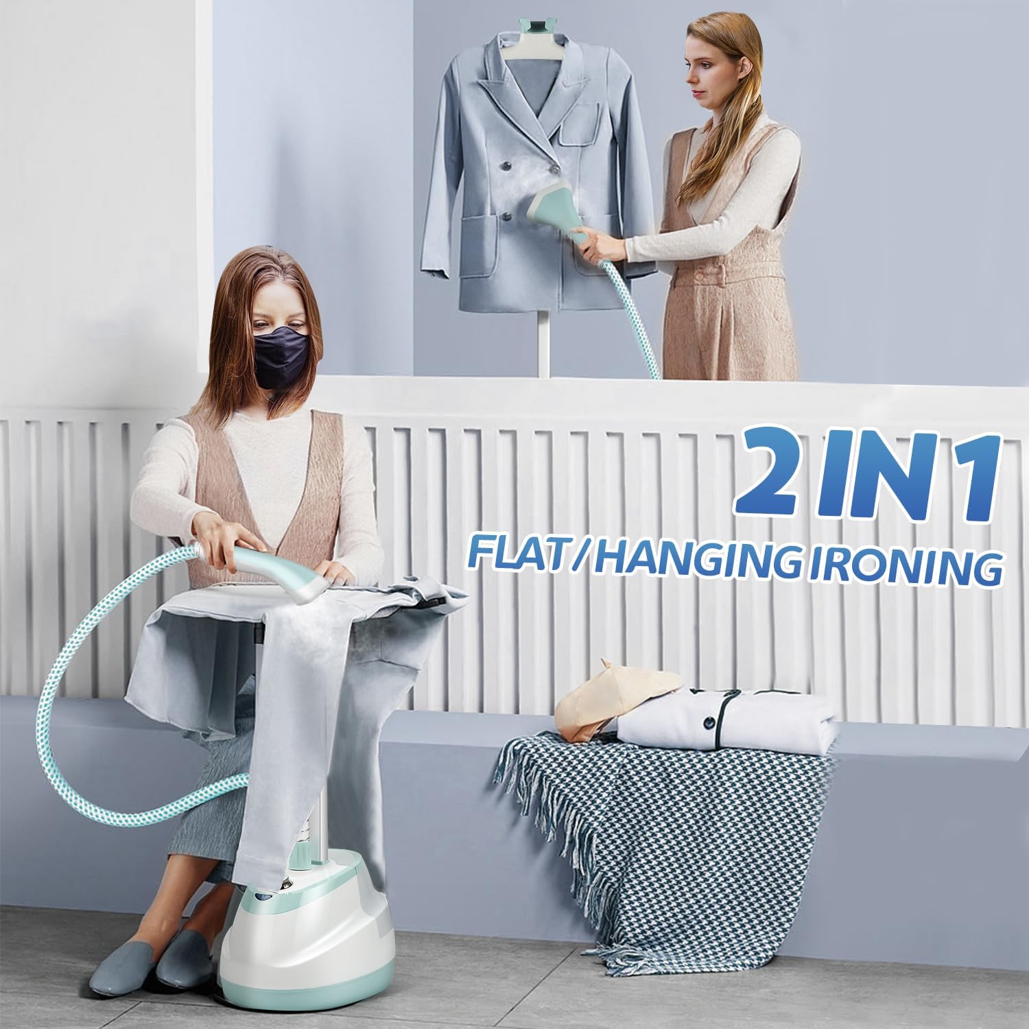 Pro-Grade Garment Steamer for All Fabrics