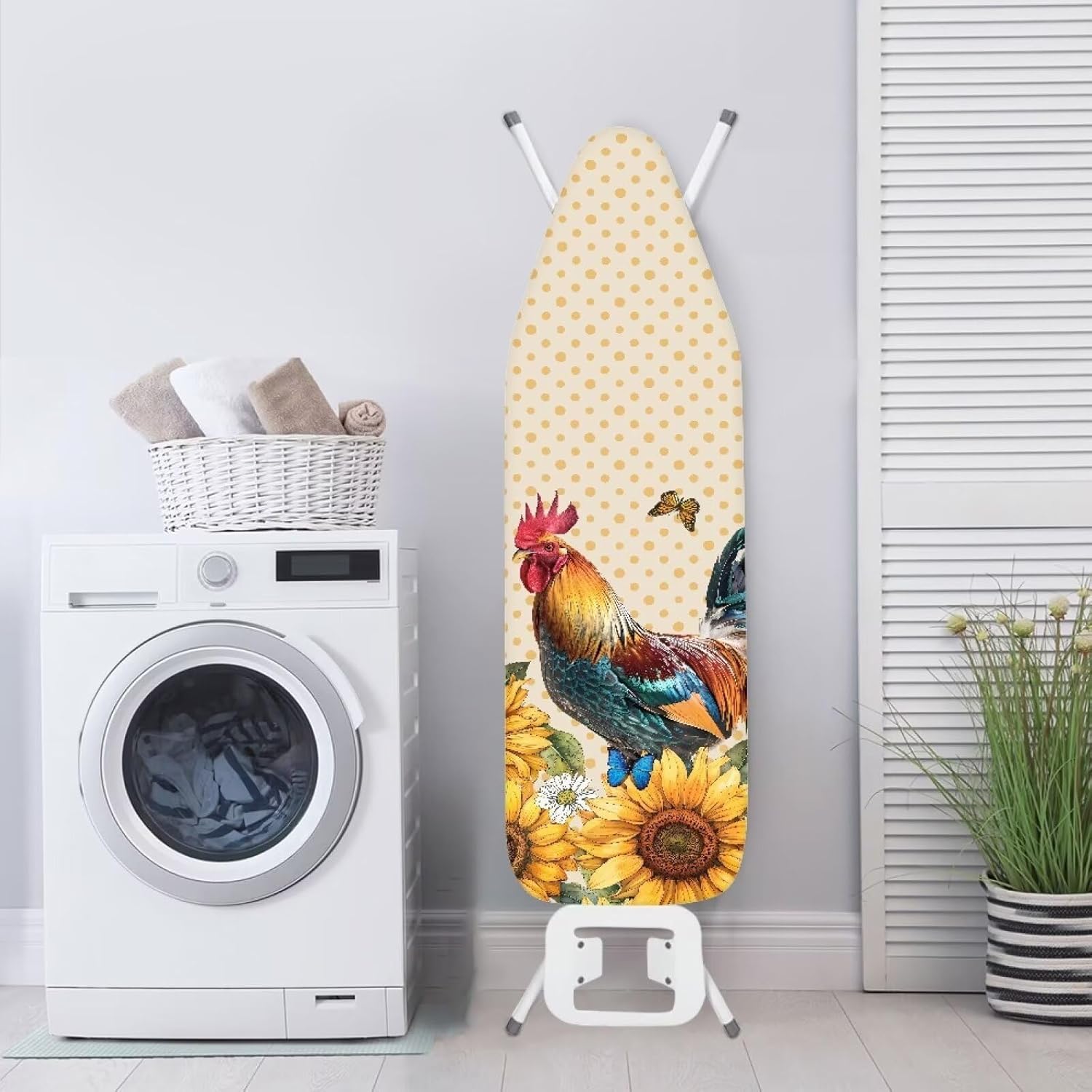 Resilient Stylish Chicken Sunflower Ironing Board Cover