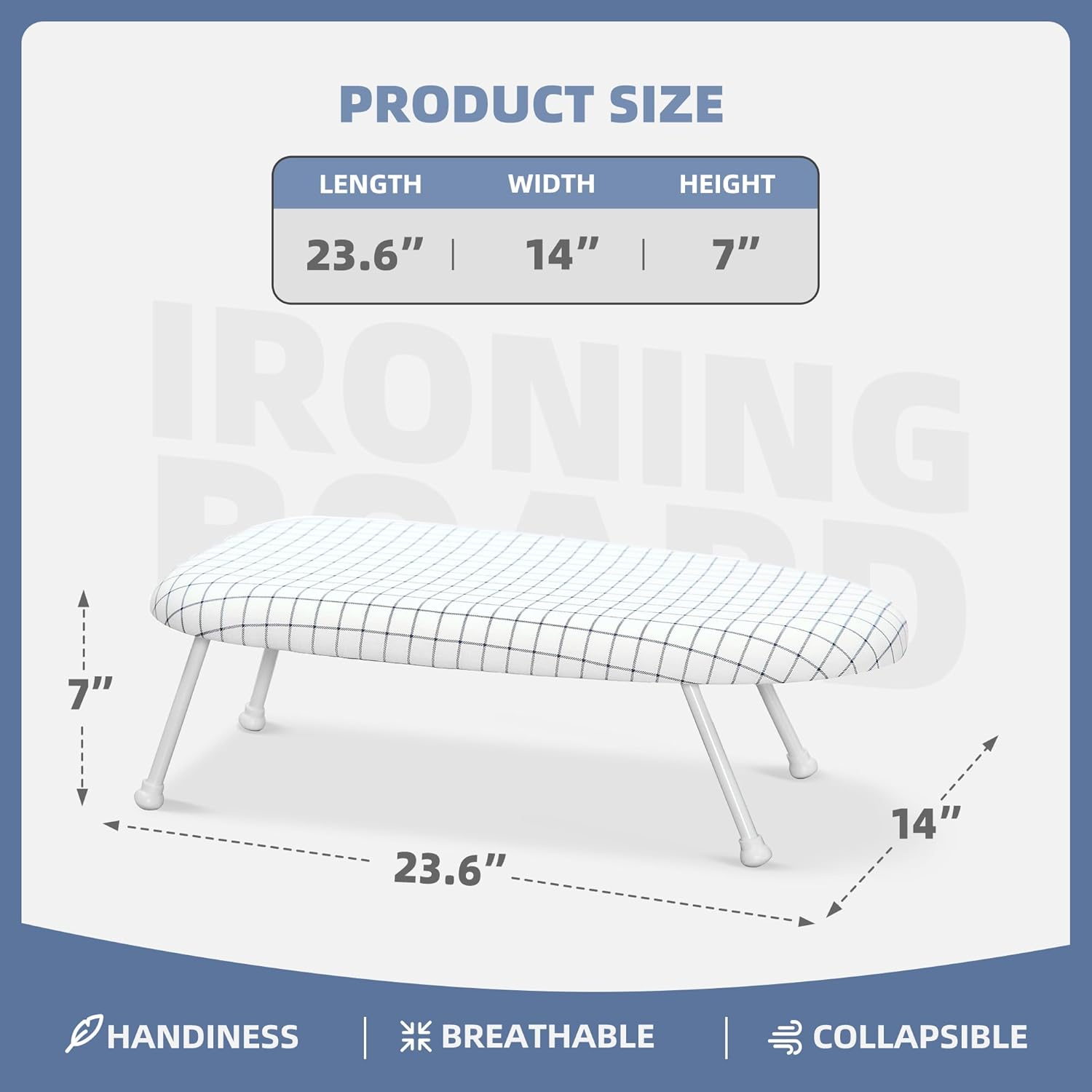 STORAGE MANIAC Compact Folding Ironing Board