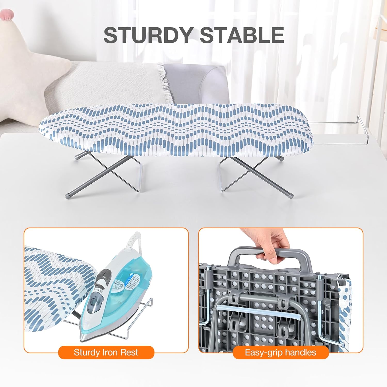 Perfect Compact Tabletop Ironing Board for Home Travel Use