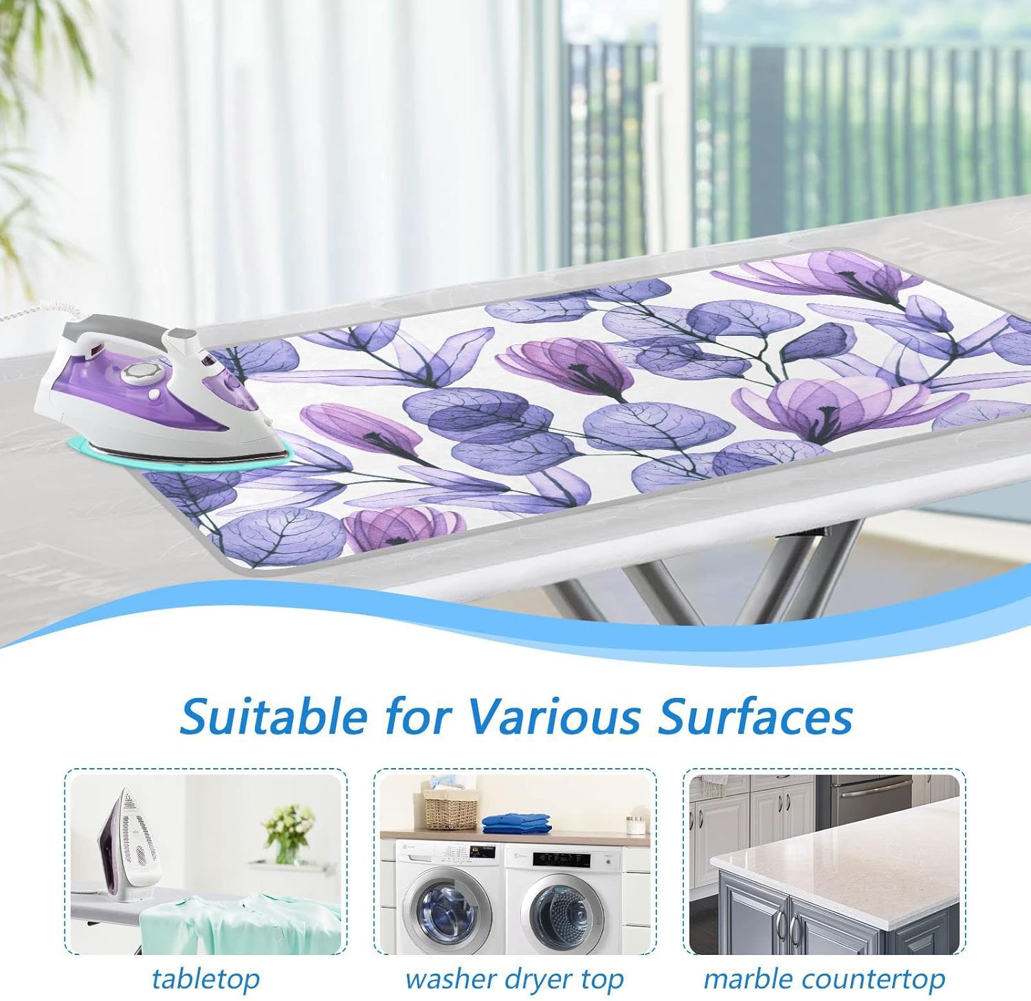 Leaves Flowers Design Ironing Mat for Adults Kids