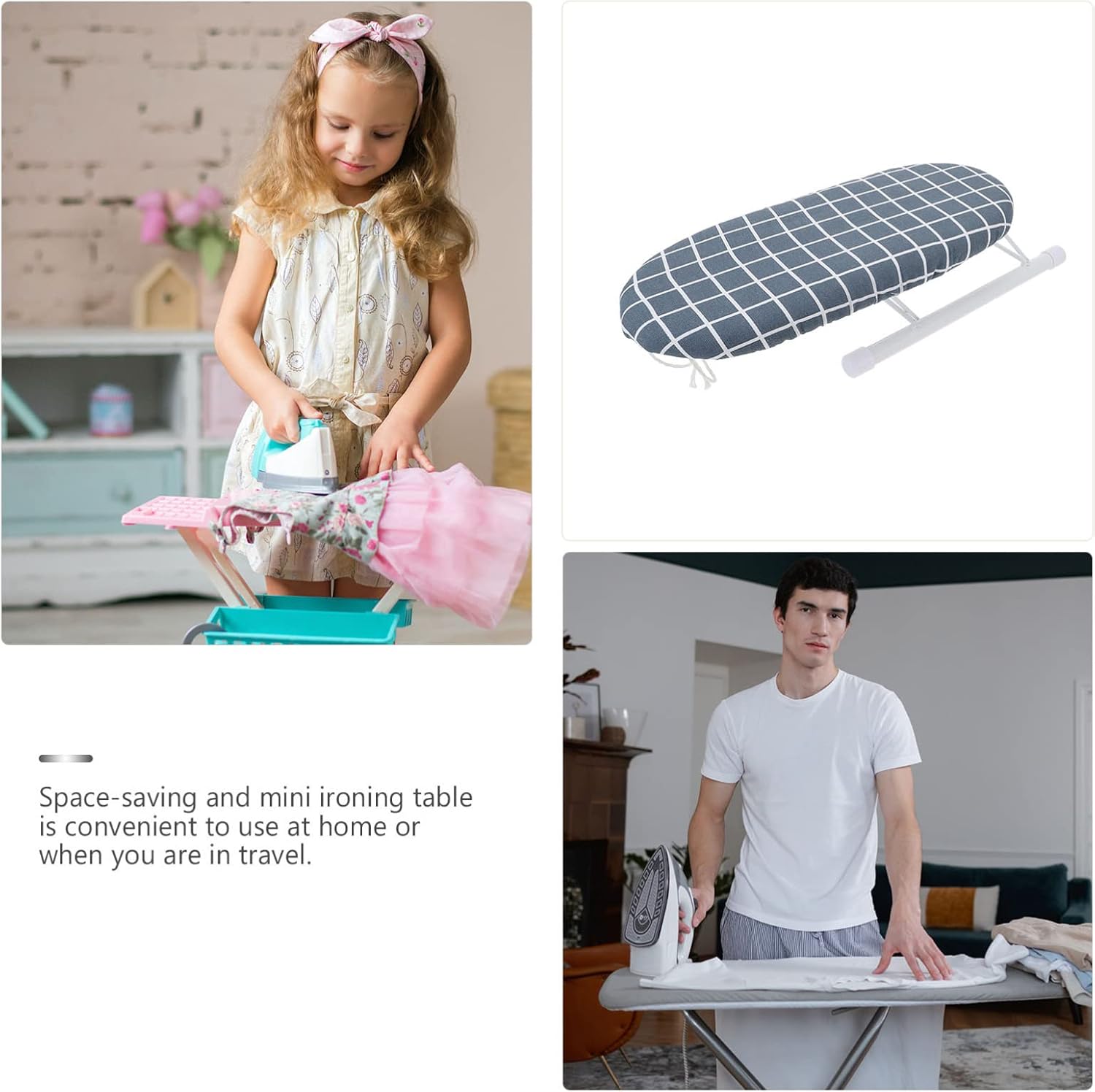 Durable Portable Mini Ironing Board for Travel and Use