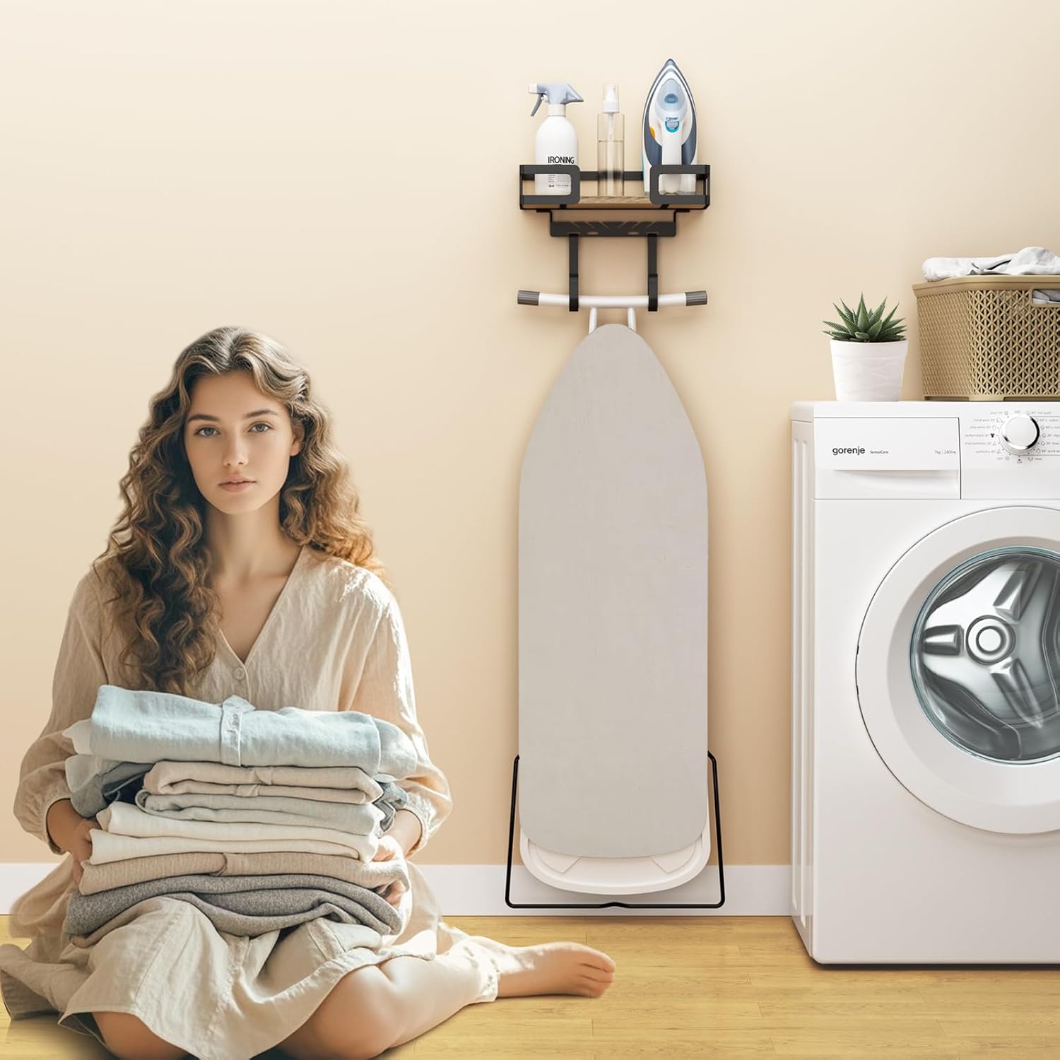 Ironing Board Organizer with Storage