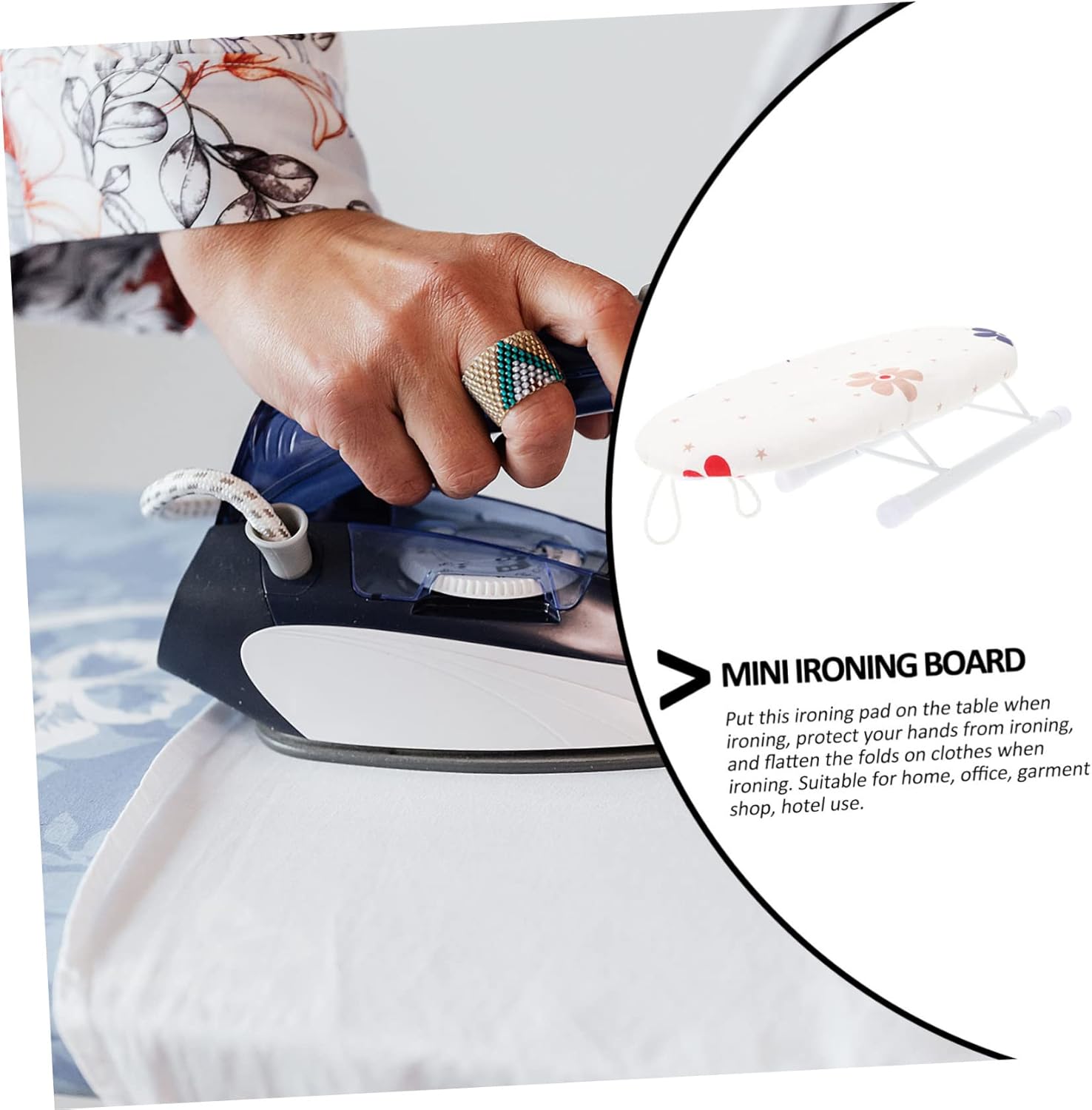 ABOOFAN 1pc Compact Ironing Board for Sleves at Home or Travel