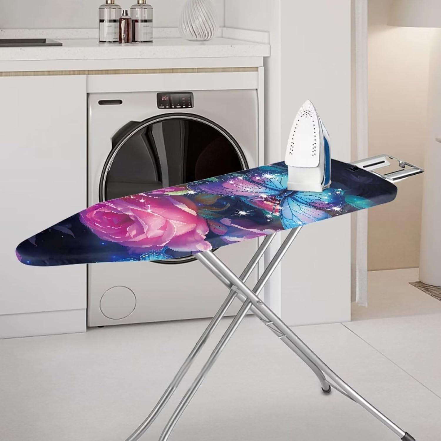 Stylish and Durable Butterfly Rose Ironing Board Cover