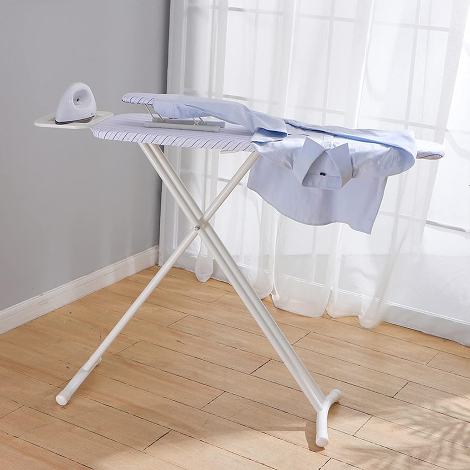 Sturdy Travel Countertop Ironing Board with Cotton Cover and Heat-Resistant Surface