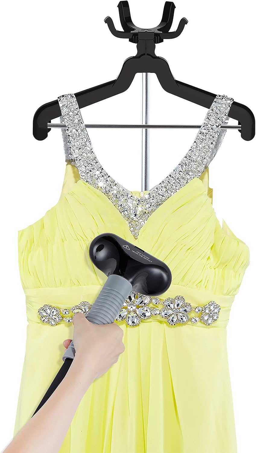 SALAV Garment Steamer with 1500W Power and 4 Steam Settings Black
