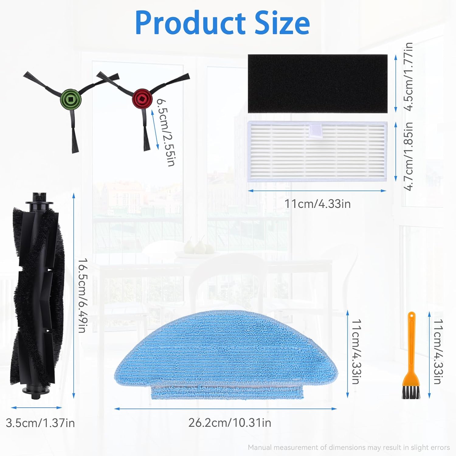 Perfect Robot Vacuum Replacement Kit Deep Cleaning Easy Maintenance