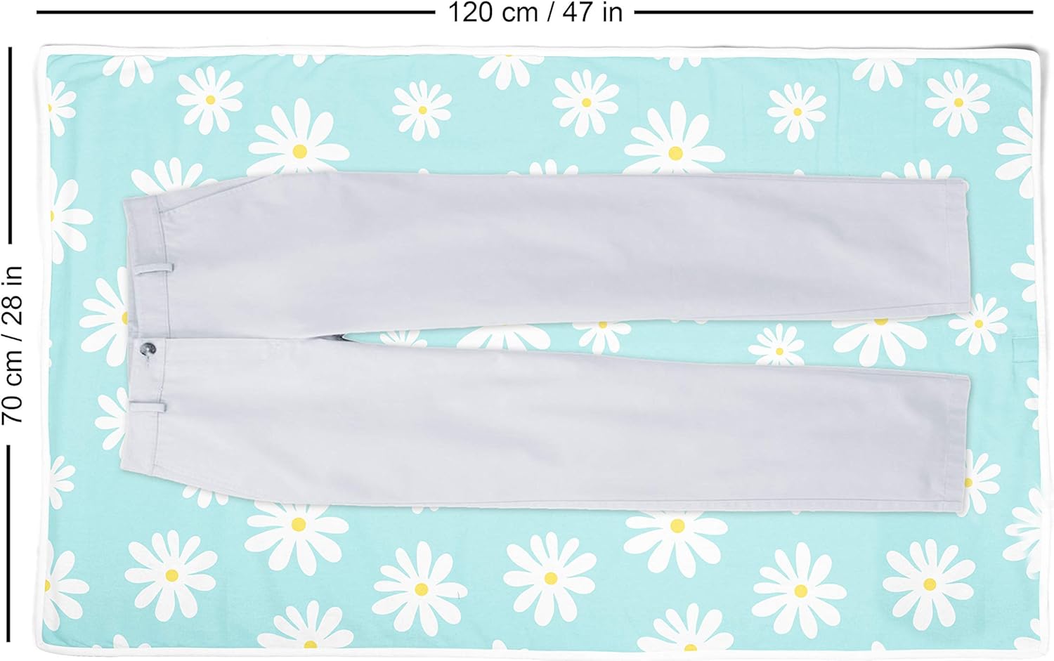 EncasaxoIroning Mat for Large Garments with 3mm Padding Durable Design