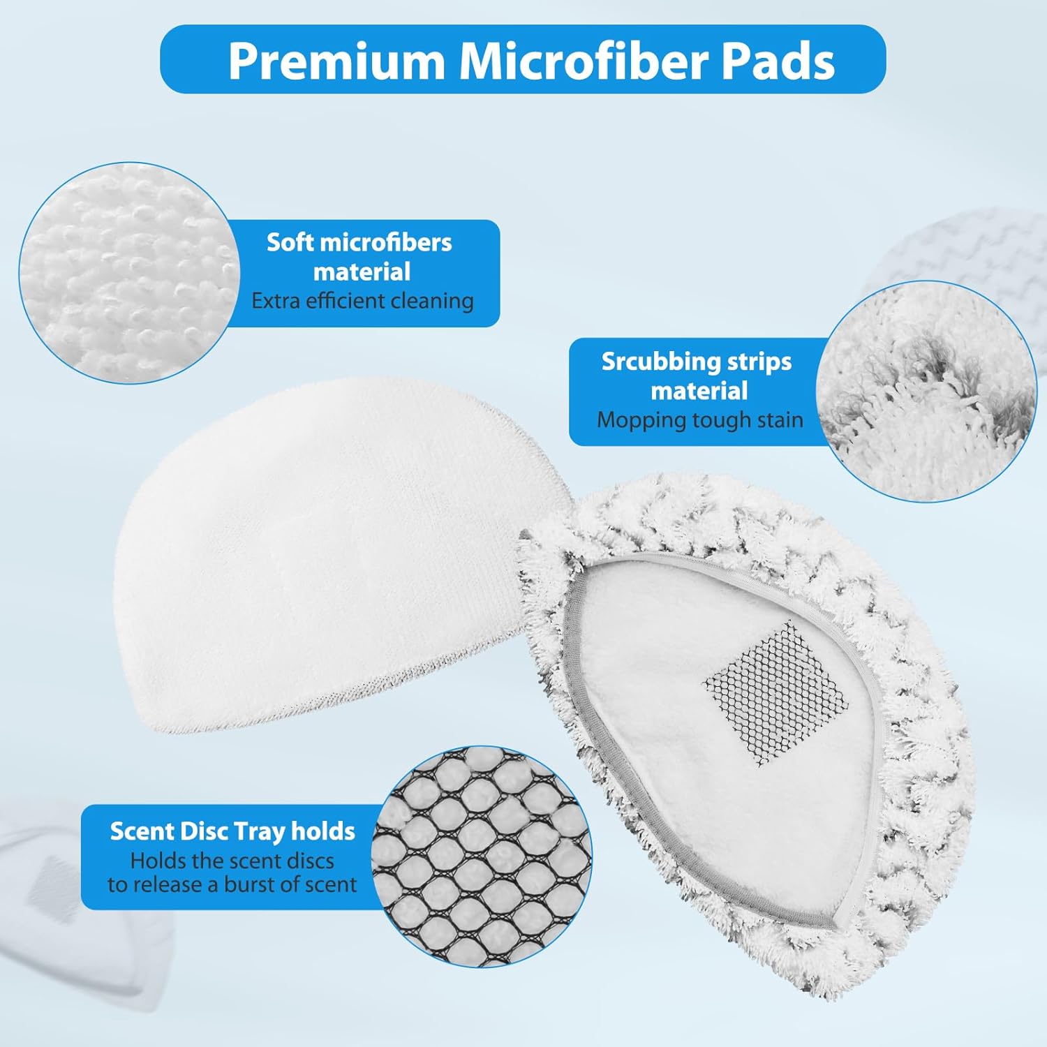 Extolife Steam Mop Replacement Pads for Bissell Powerfresh Series