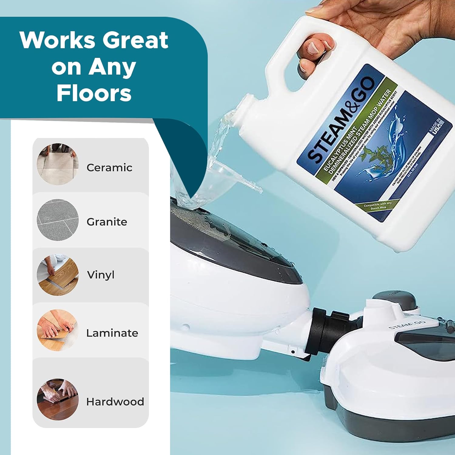 Perfect for Steam Mops Demineralized Water Lemonade Mop Neutralizer