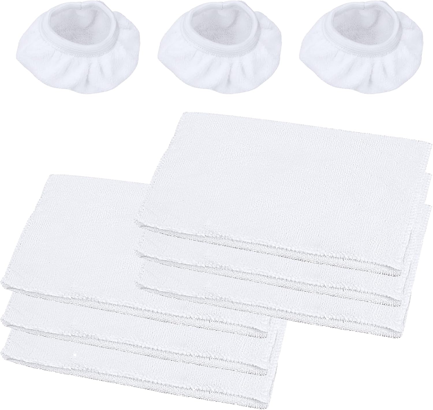 6-Piece Microfiber Mop Pad Set 3-Piece Iron-On Cloth Set