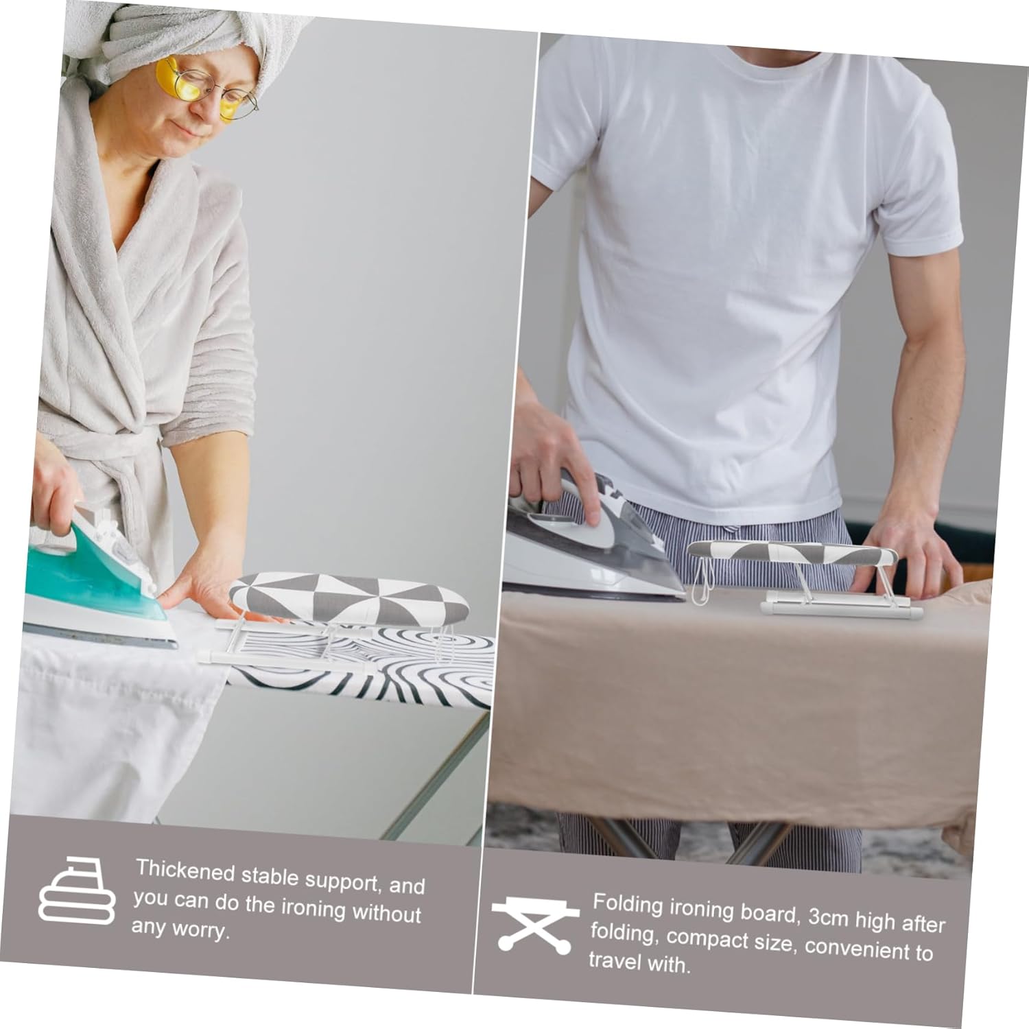 Sturdy Mini Folding Ironing Board for and Crafts