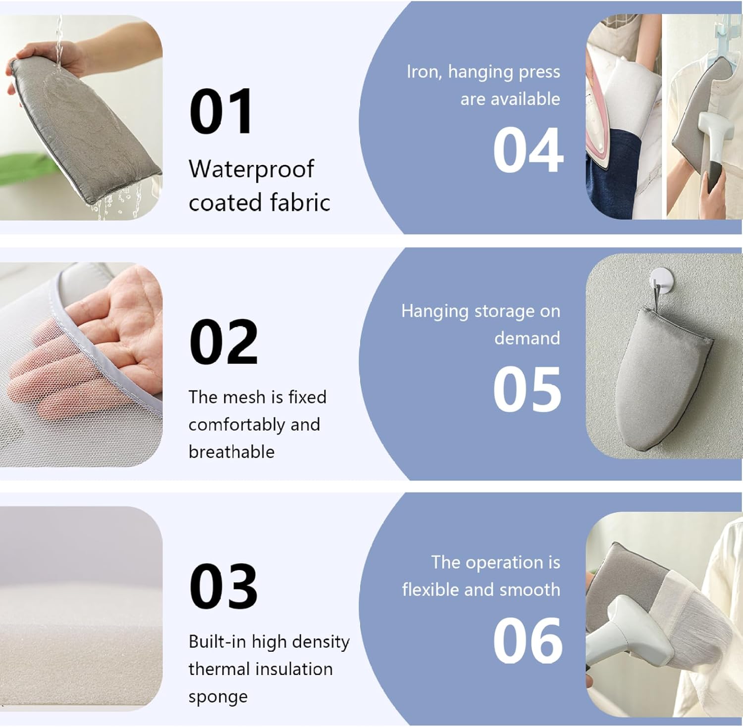 Ironing Board Small Heat-Resistant Travel steam Accessories formulti Use