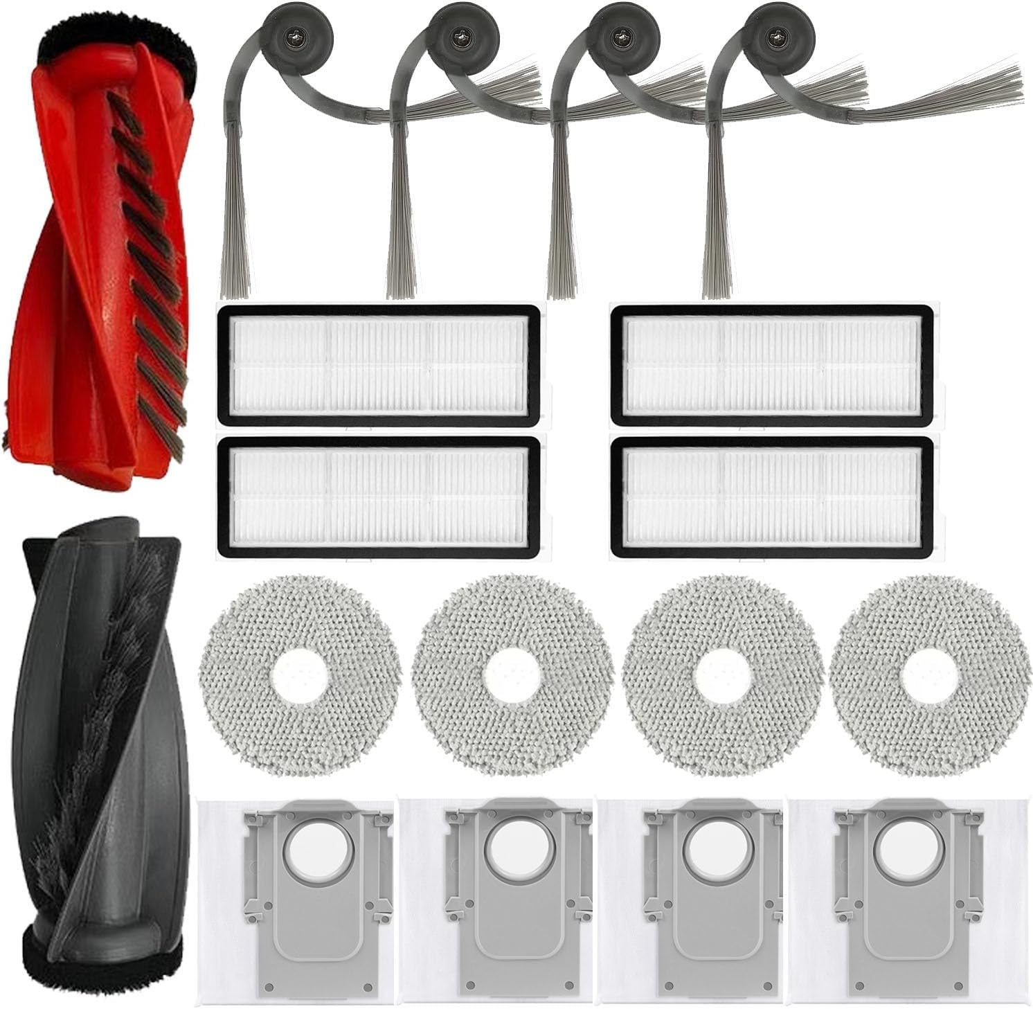 Quality Robot Vacuum Replacement Parts Kit - Roborock Qrevo CurvEdge Compatible