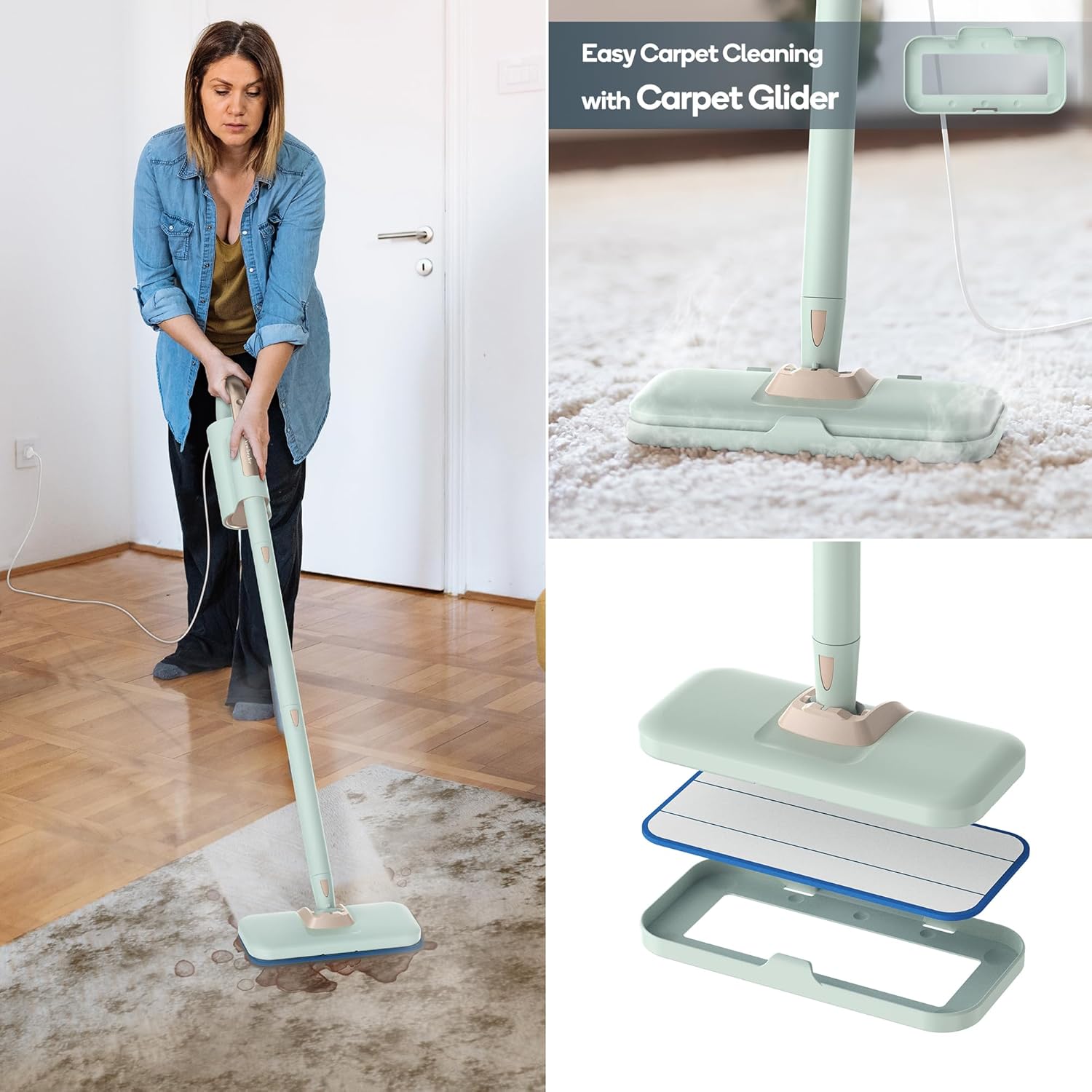 10x Powerful Steam Mop for All Surfaces