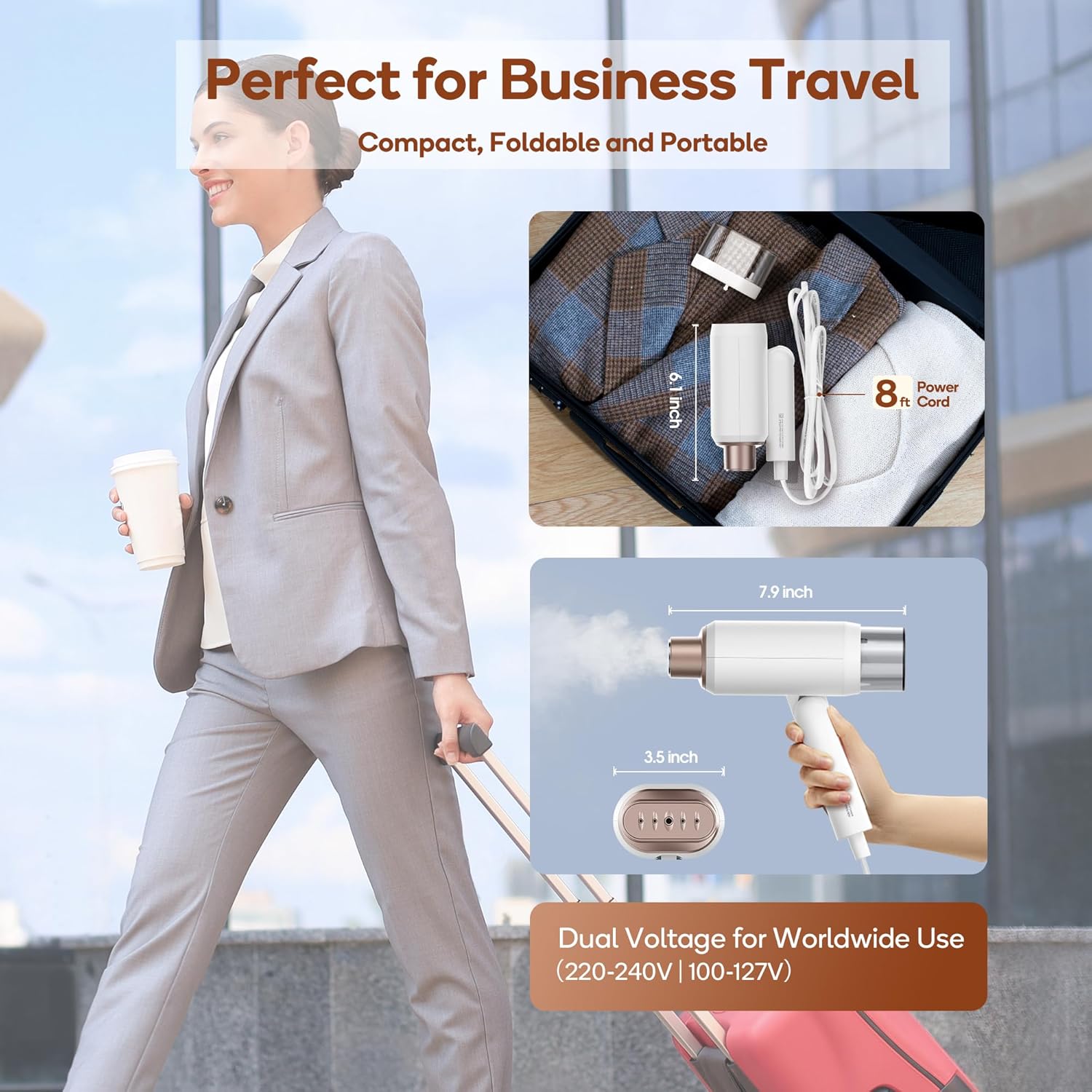 Dual Voltage Garment Steamer