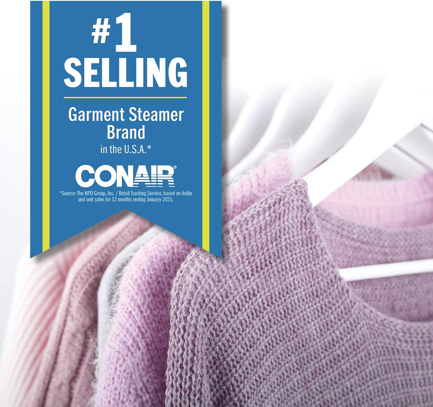 Conair Handheld Travel Garment Steamer 1100W White