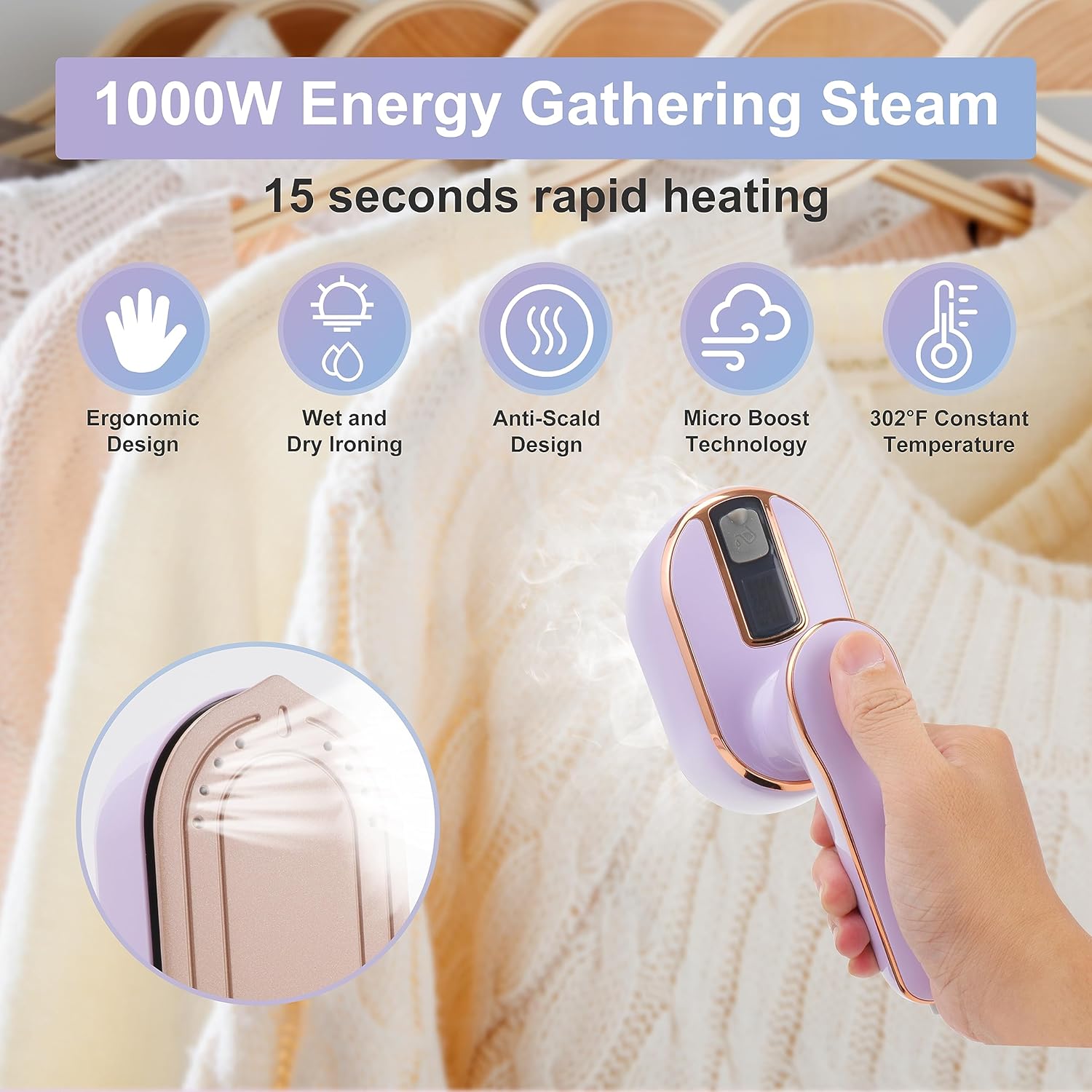 Fast Powerful Travel Steamer