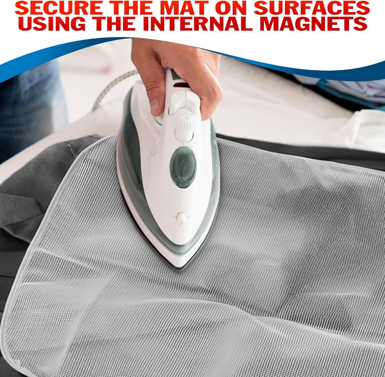 LagartoTable Top Ironing Pad - Portable Durable for Glass Metal Wood Surfaces