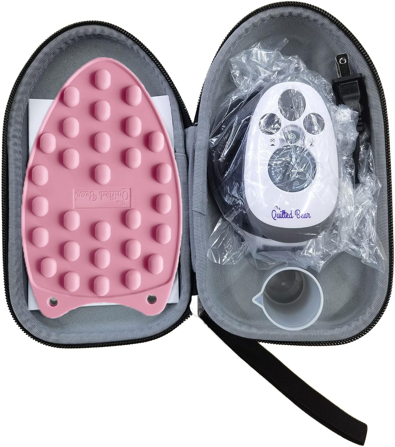 The Quilted Bear Mini Iron - Lightweight Steam Iron with Travel Case