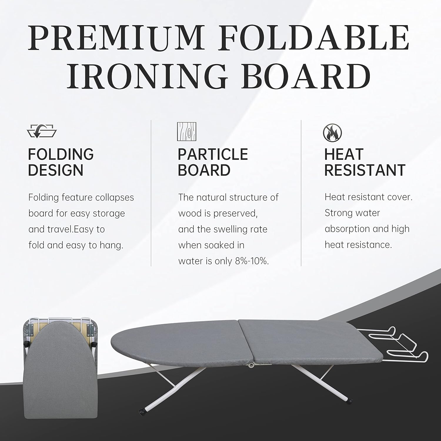 ZOES HOMEWARE Portable Tabletop Ironing Board